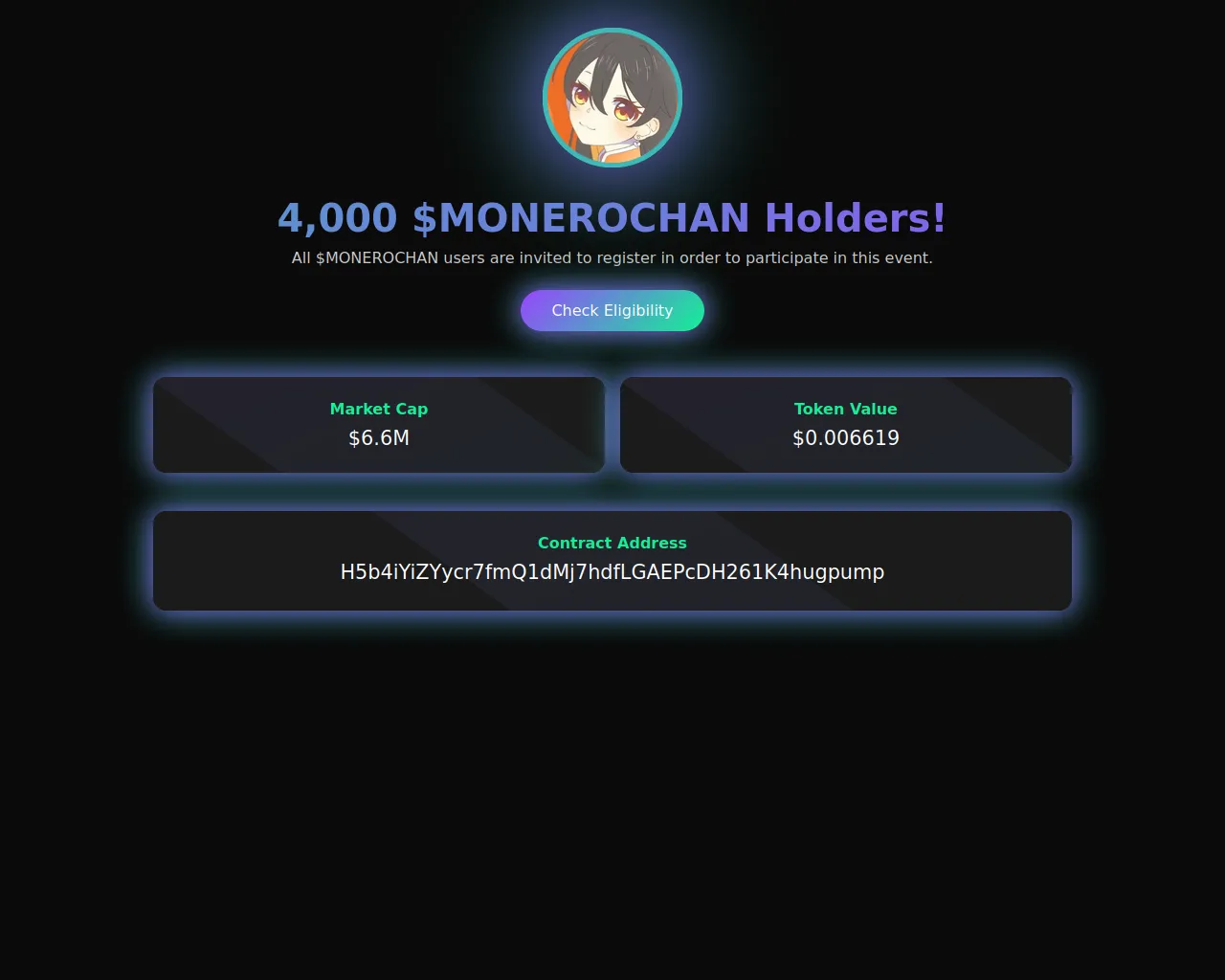 Screenshot of monerochansol.com