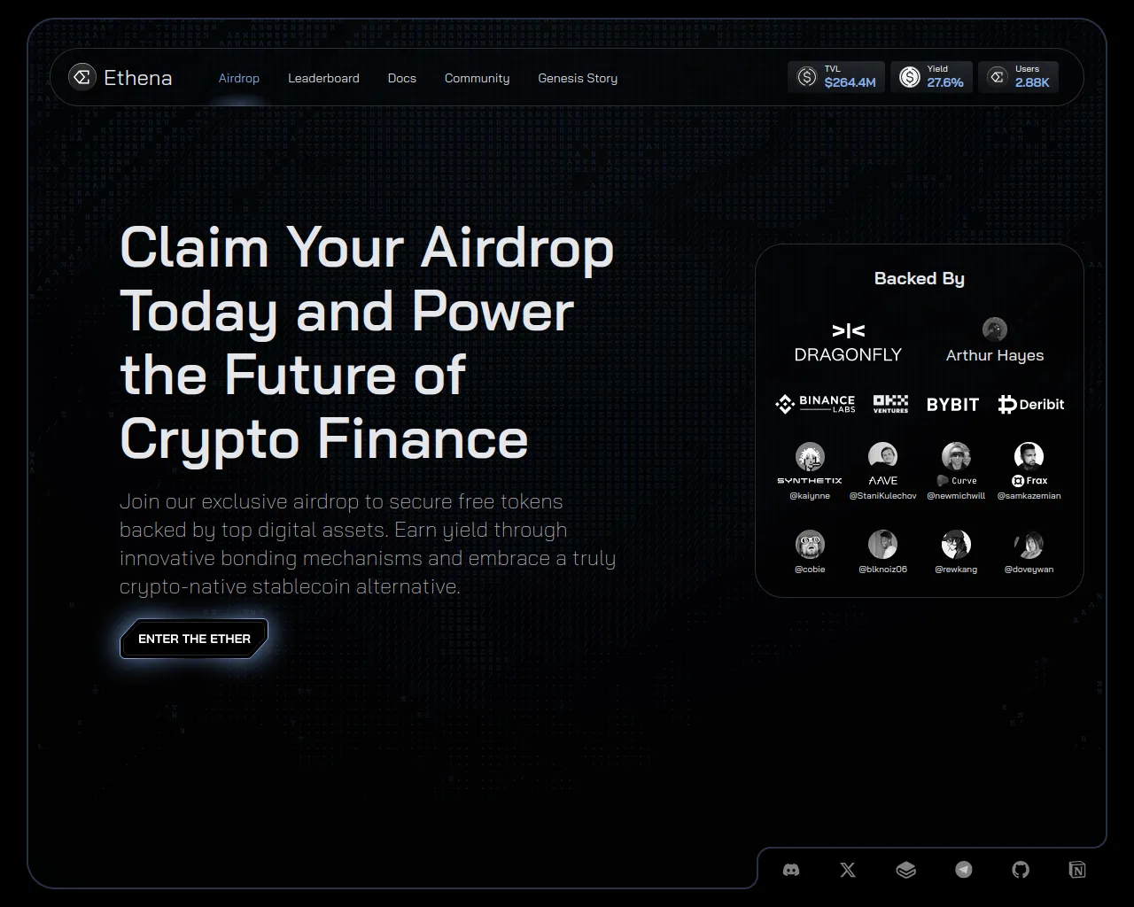 Screenshot of ethenafi.cyou