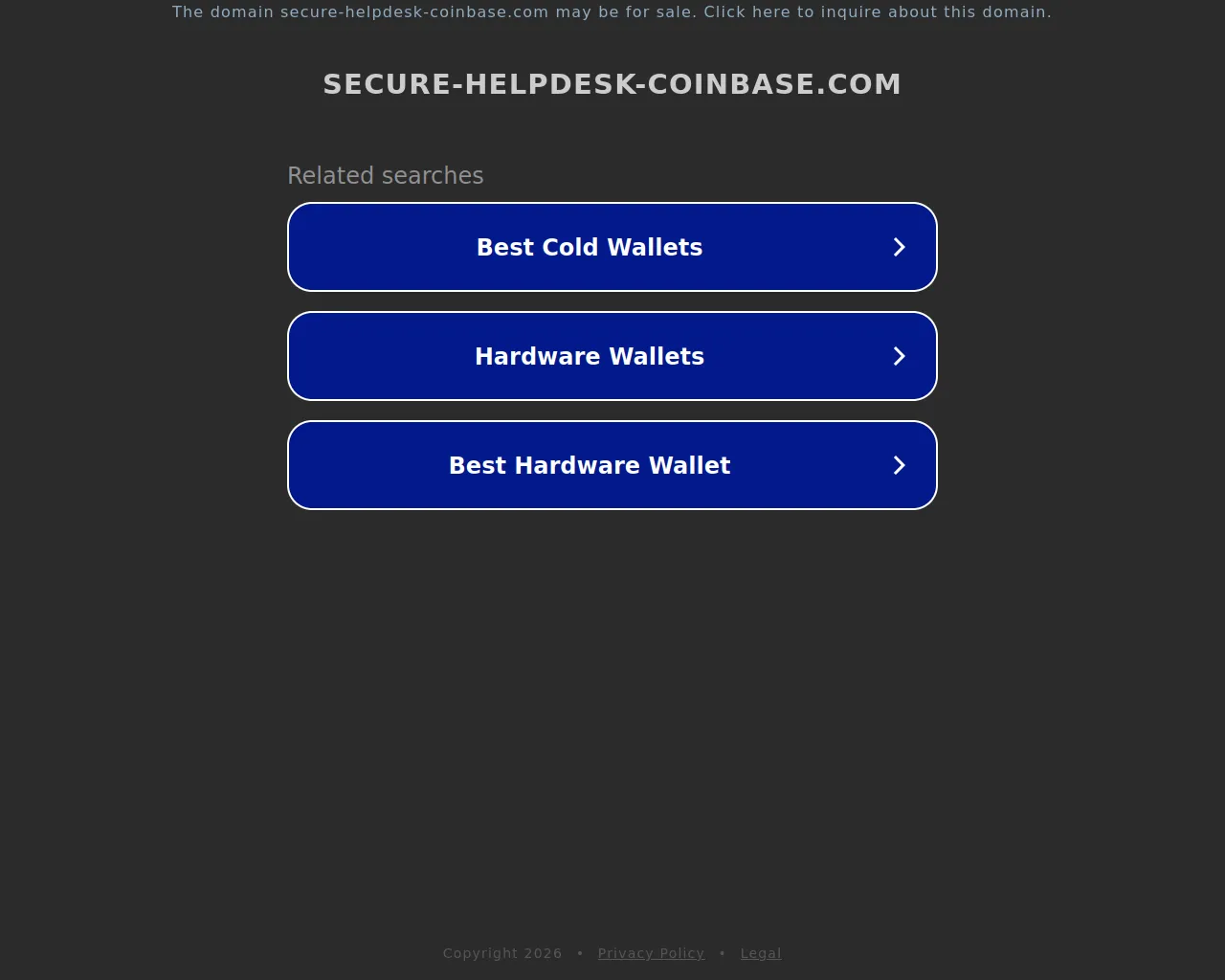 Screenshot of ww25.secure-helpdesk-coinbase.com