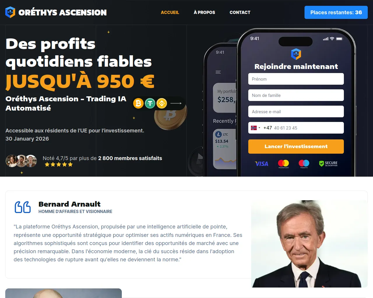 Screenshot of orethysascension.net