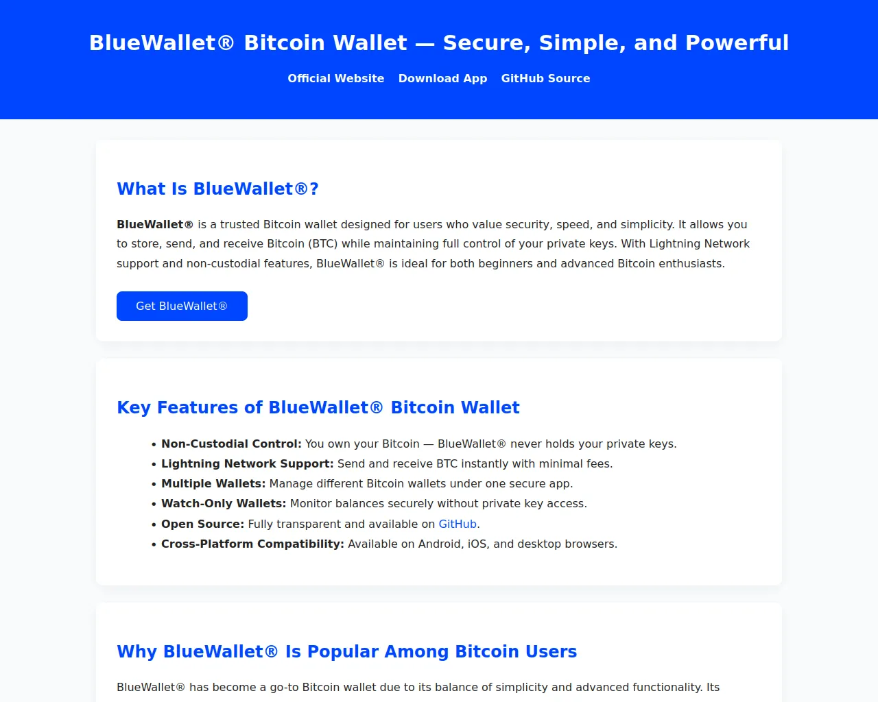 Screenshot of connected-bluewalllet-bitcoin.pages.dev