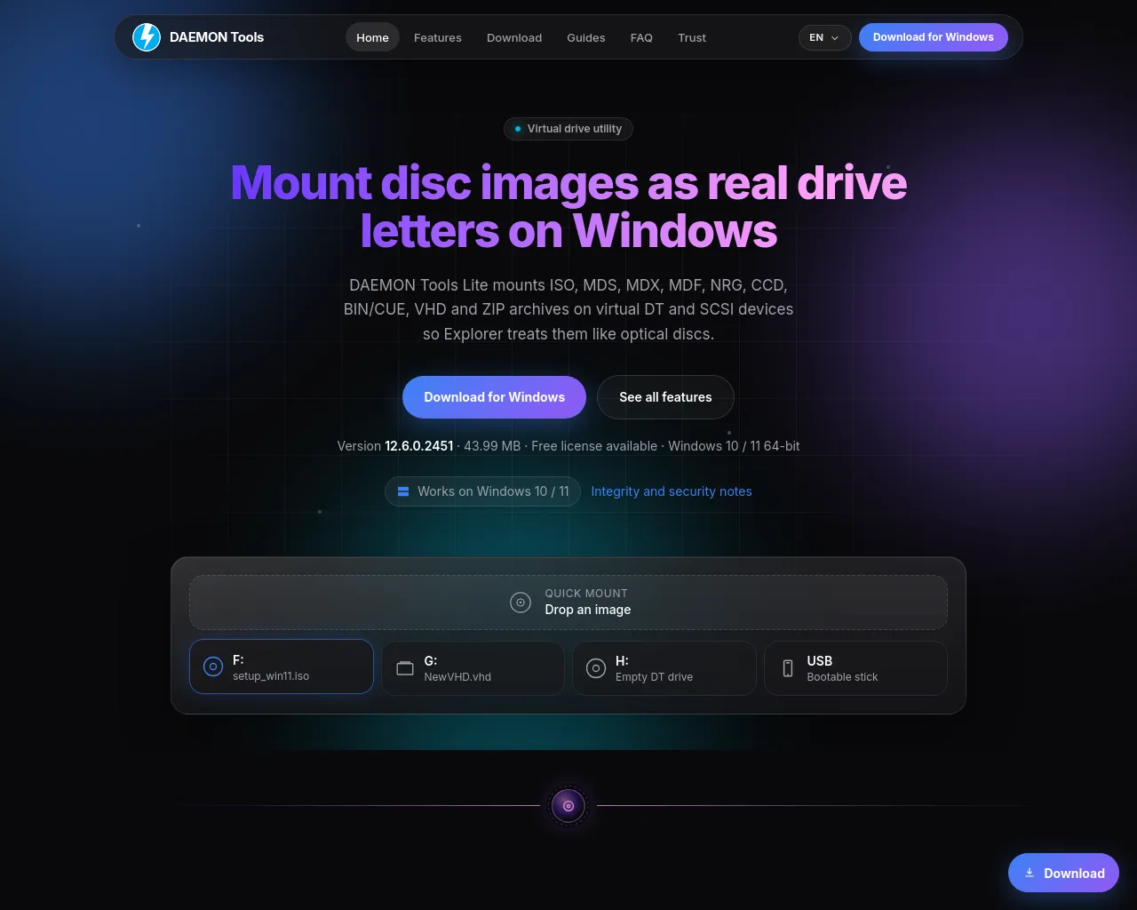 Screenshot of daemontools.org