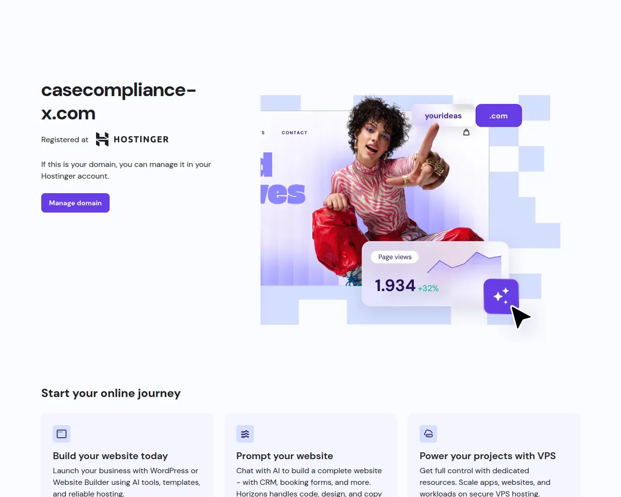 Screenshot of casecompliance-x.com