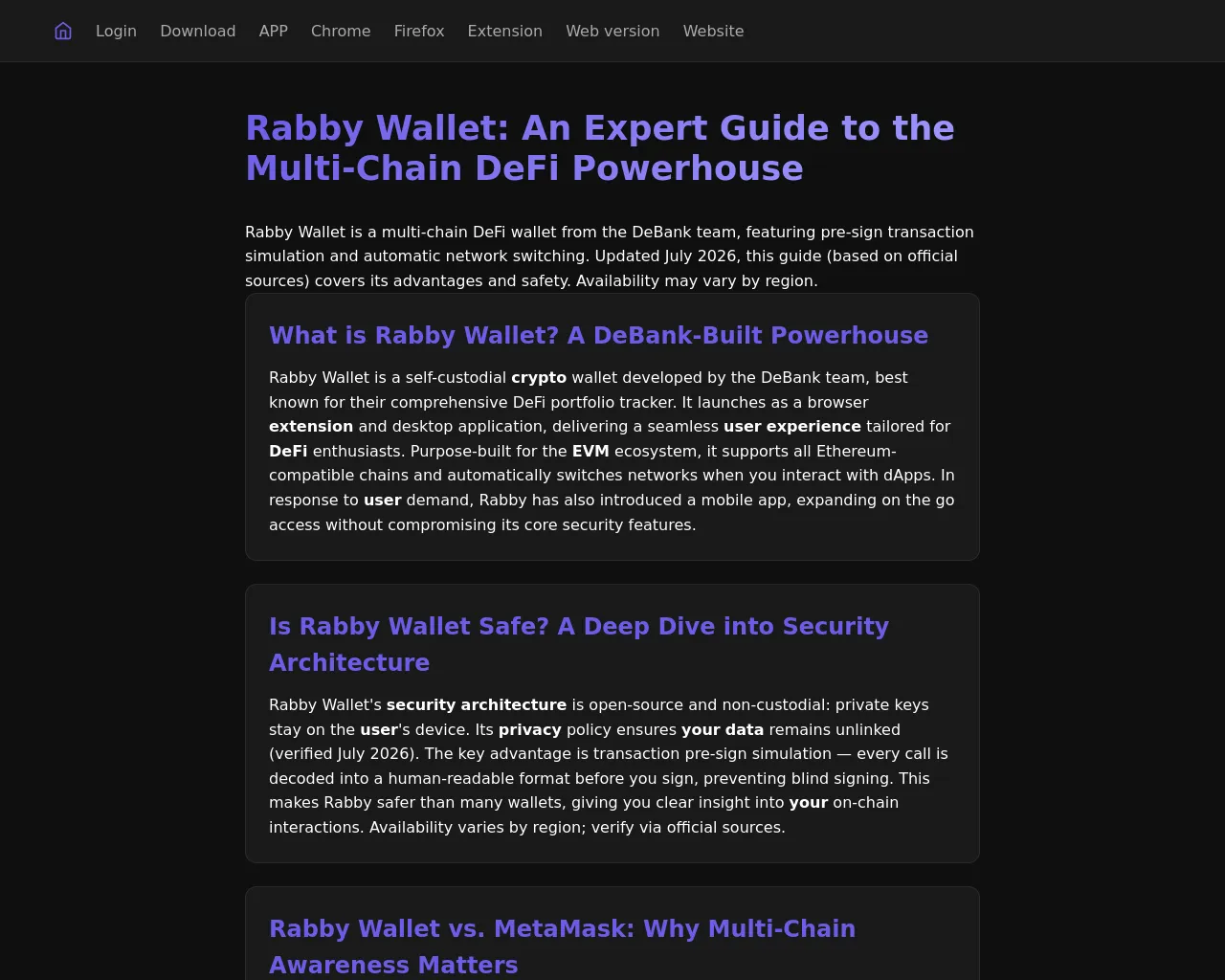 Screenshot of app-rabby.to