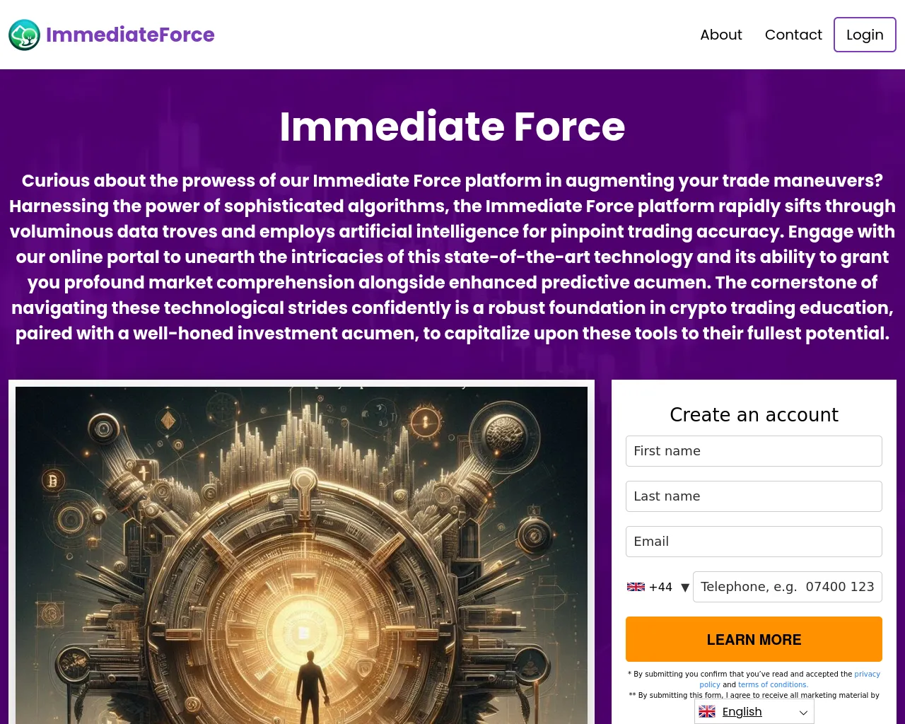 Screenshot of immediateforce.com
