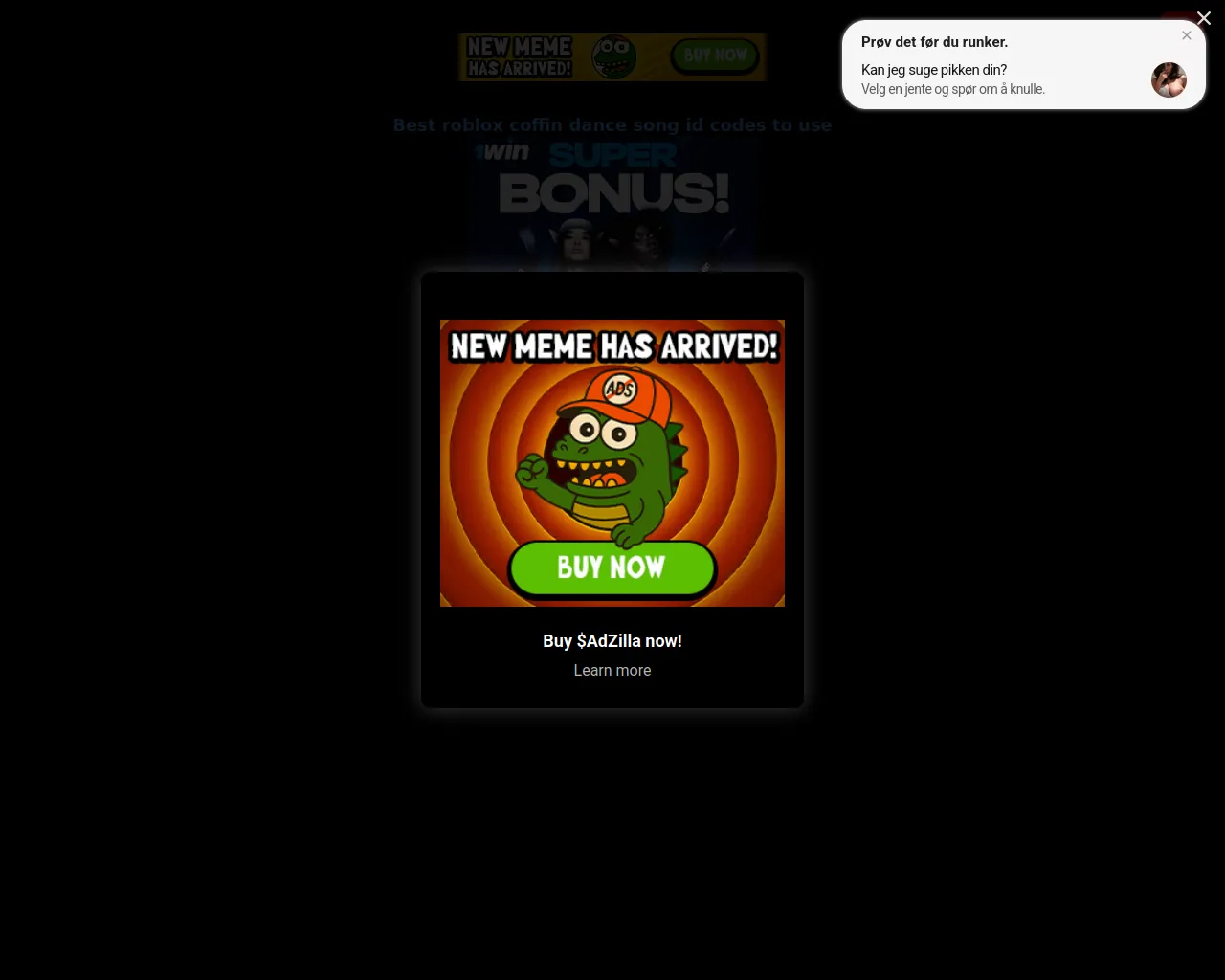 Screenshot of roblox-coffin-dance-song-id.pages.dev