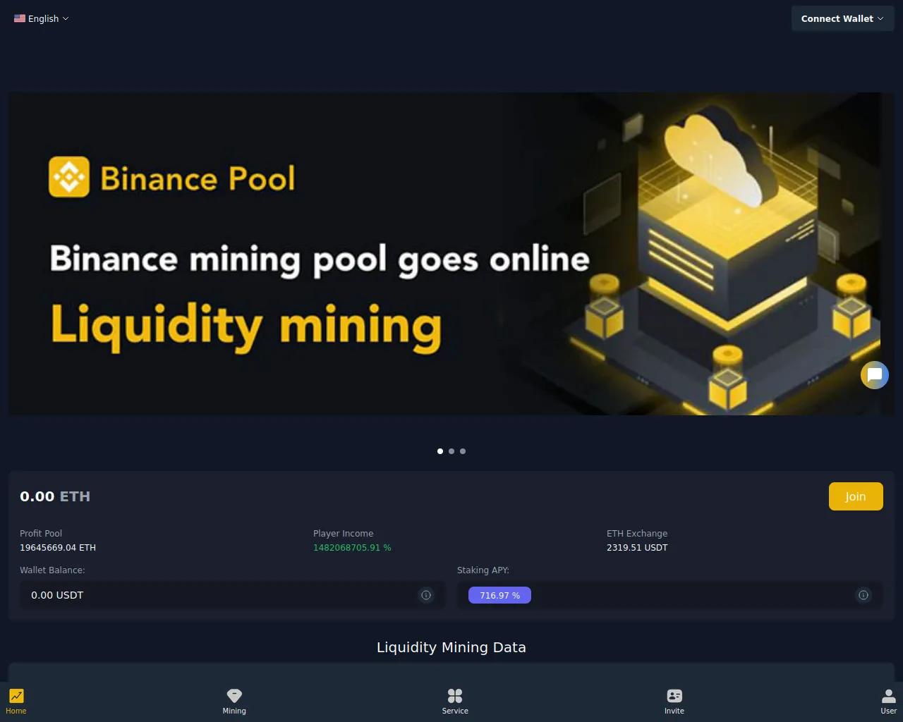 Screenshot of usdt.bictu.vip
