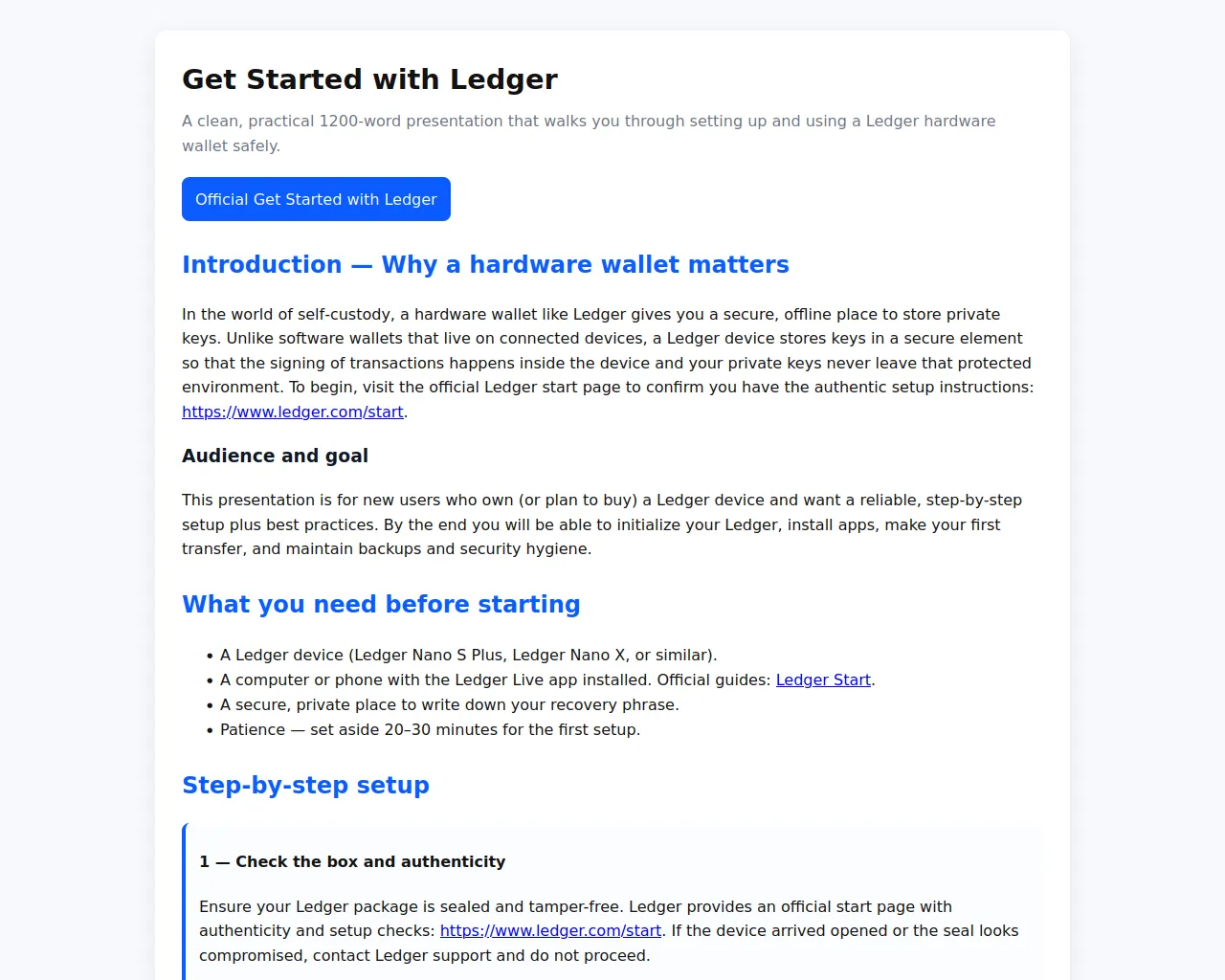 Screenshot of start-ldger-ei.pages.dev