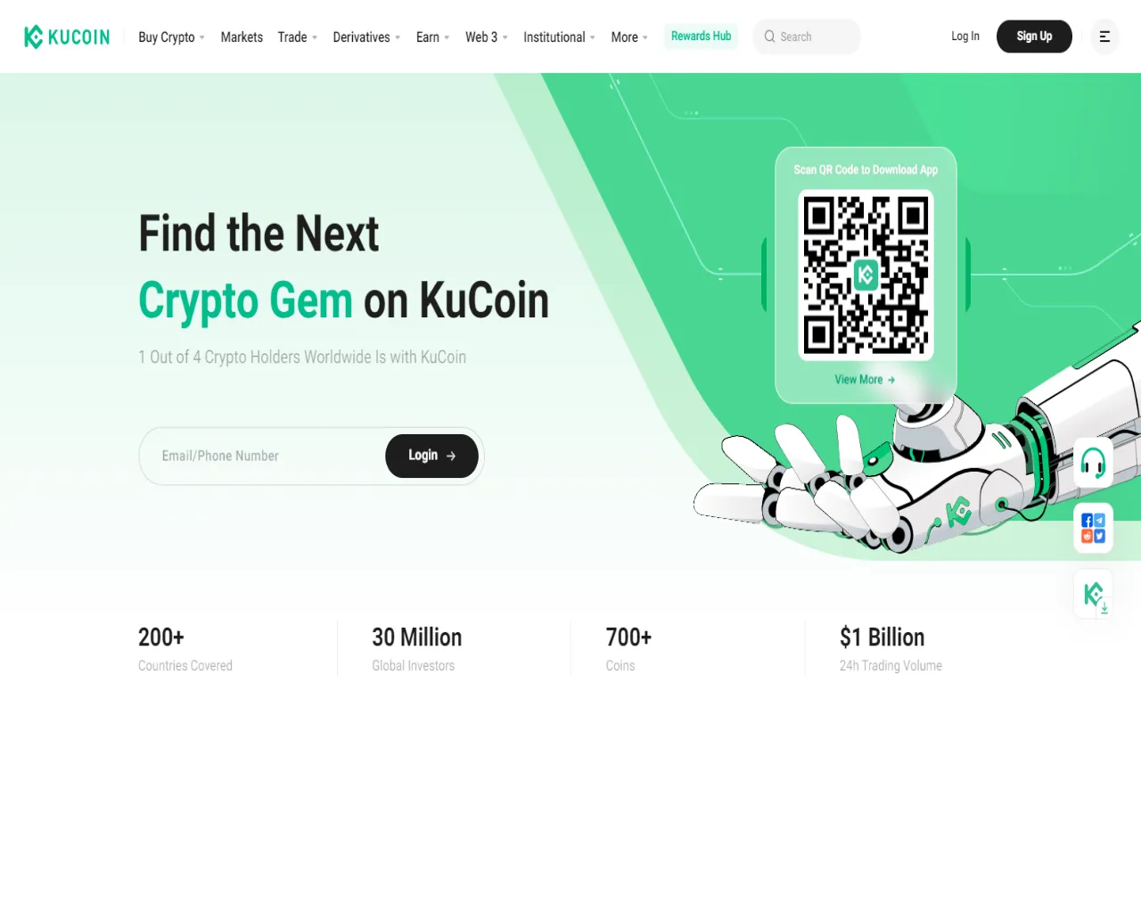Screenshot of kucoilnlogiin.webflow.io