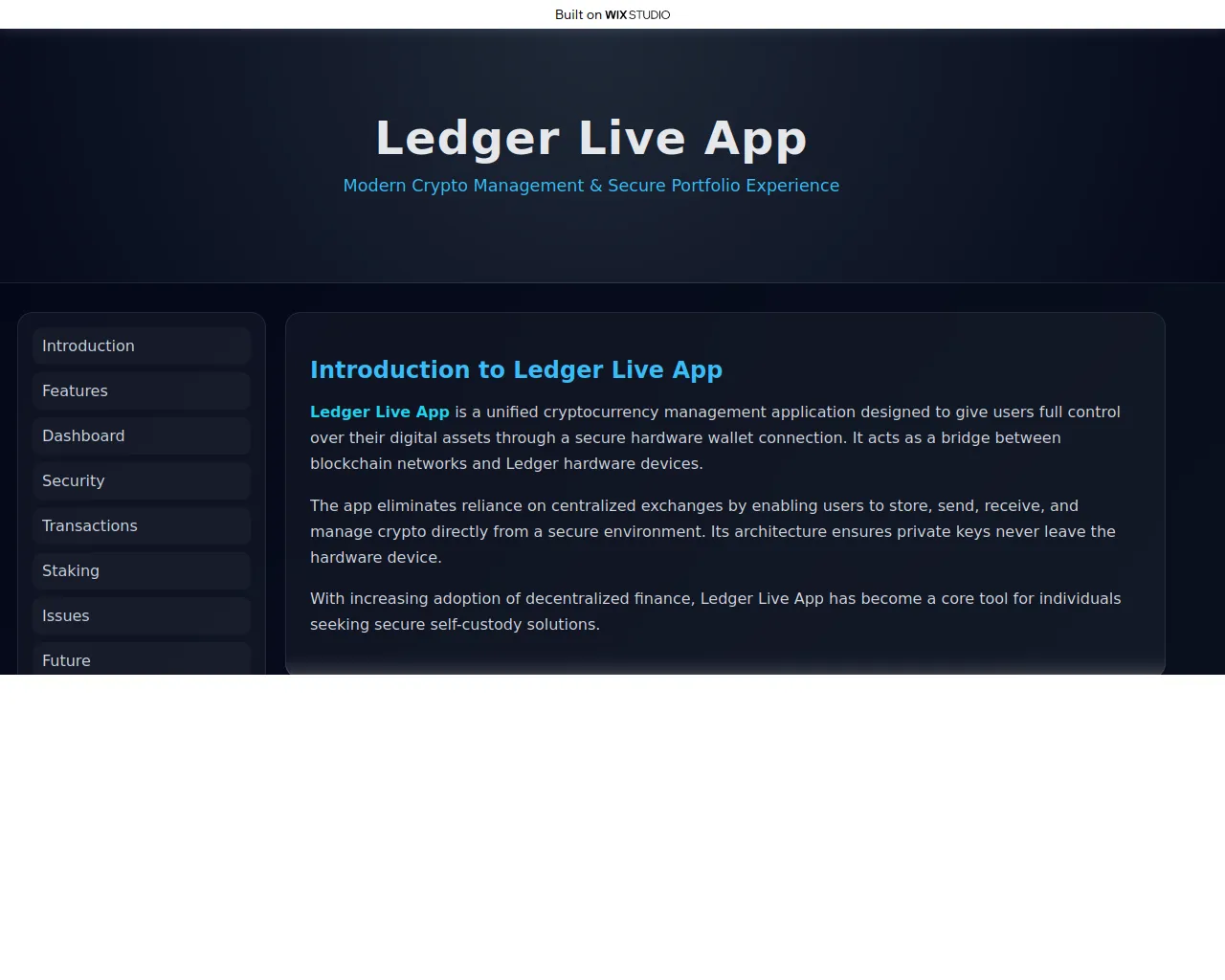 Screenshot of intro-applive.wixstudio.com