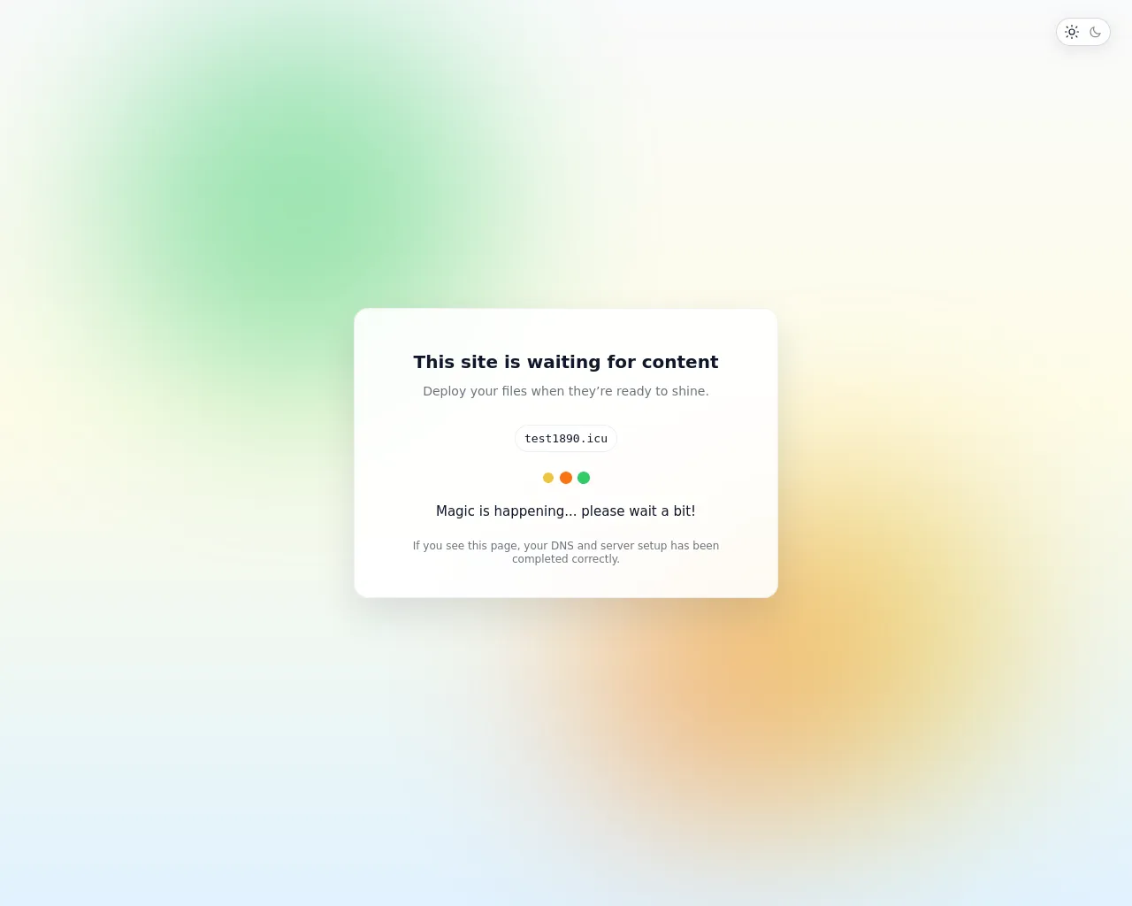 Screenshot of test1890.icu
