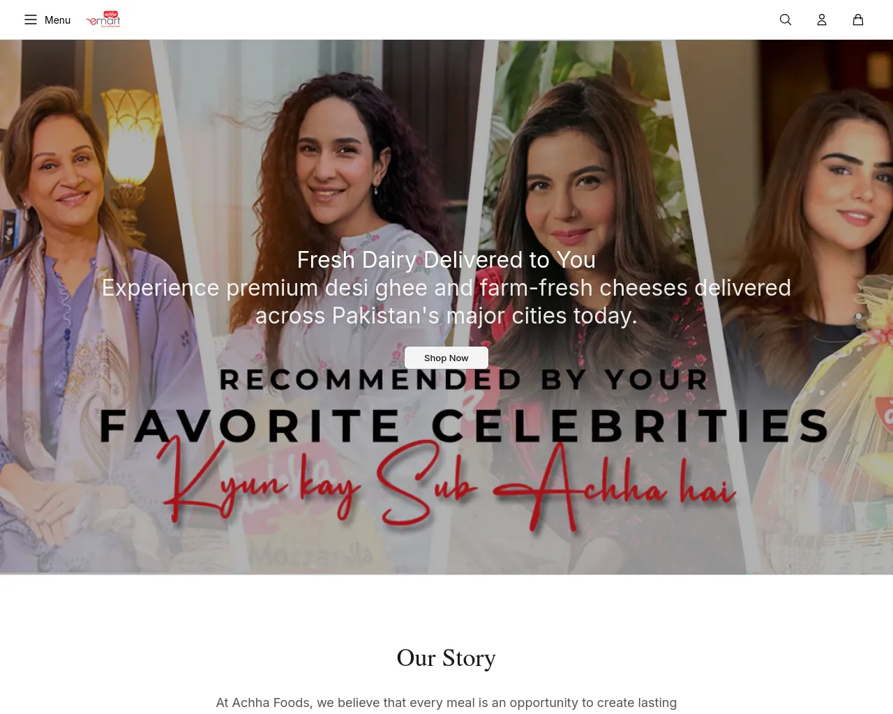Screenshot of achpantry.shop