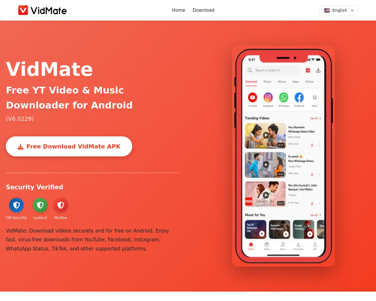 Screenshot of vidmaterapp.com
