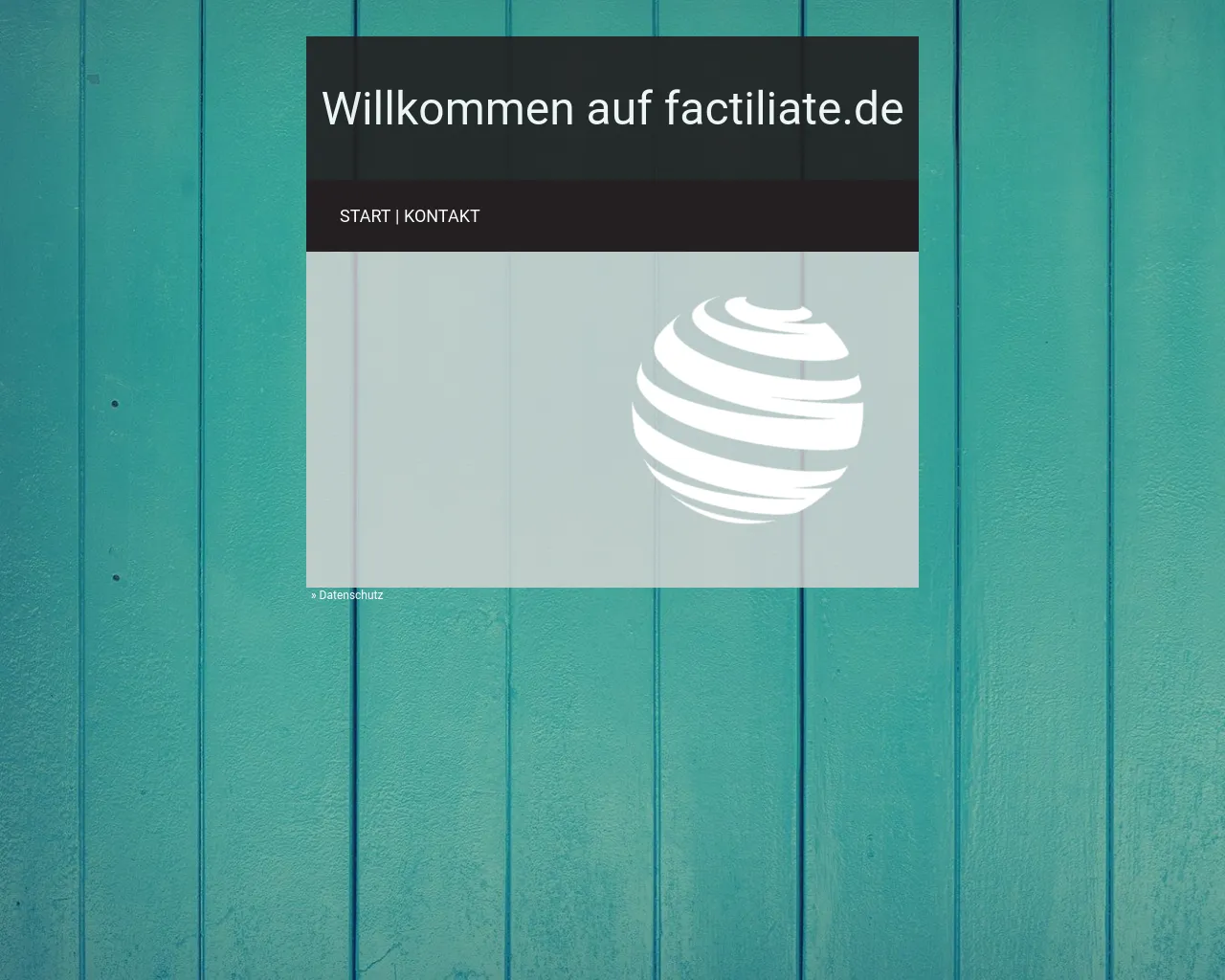 Screenshot of factiliate.de