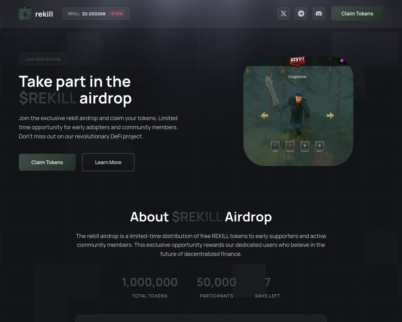 Screenshot of rekill-register.fun