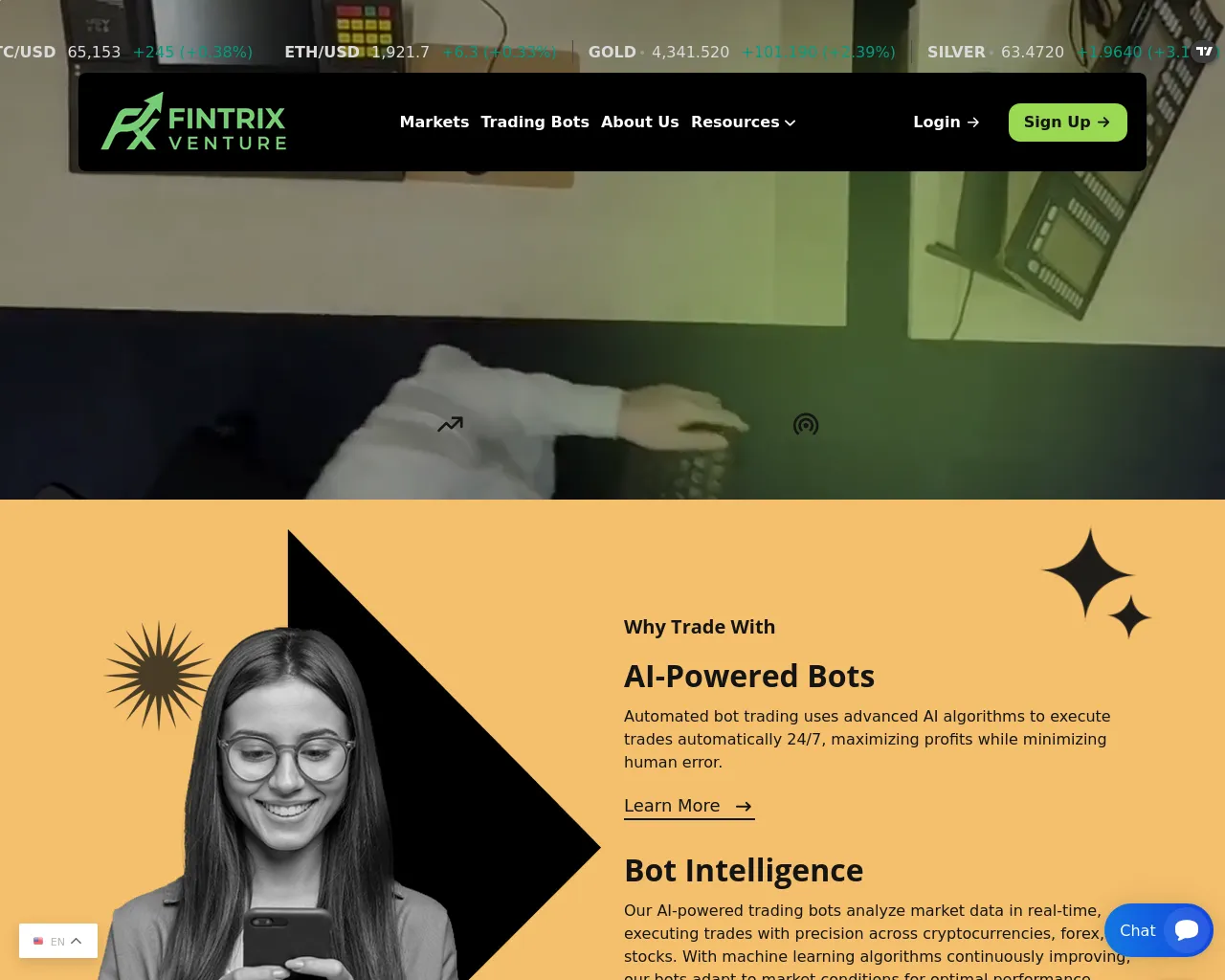 Screenshot of fintrixventure.com