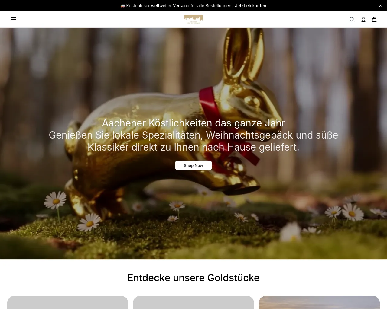 Screenshot of aachenerprintenversandshop.shop