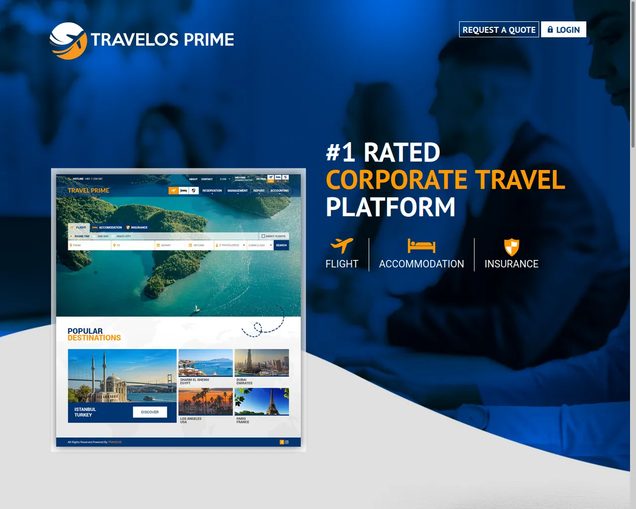 Screenshot of travelosprime.com