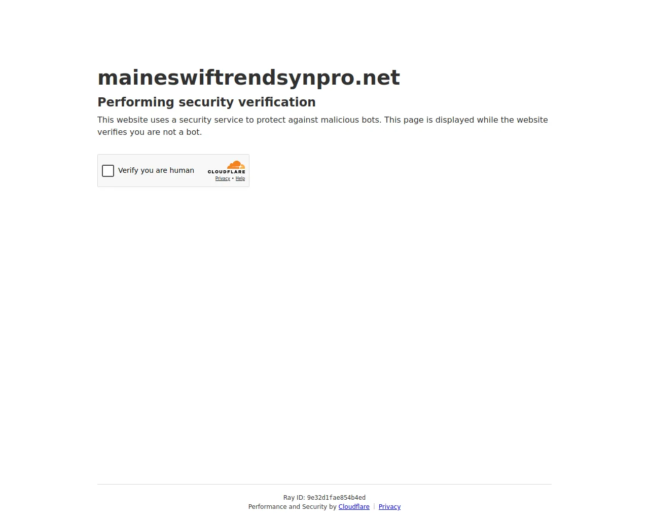 Screenshot of maineswiftrendsynpro.net