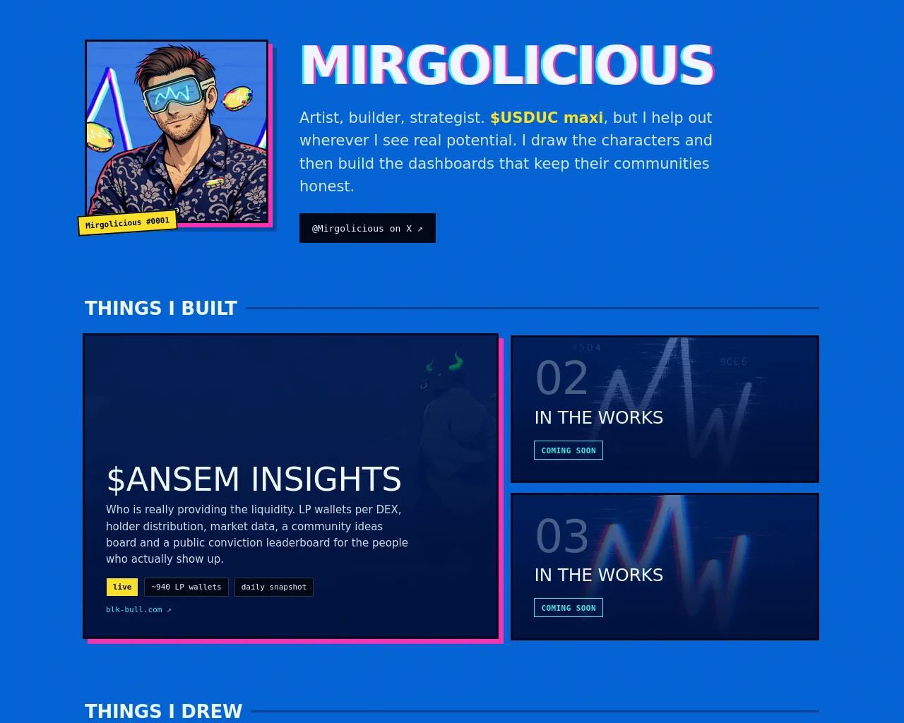 Screenshot of mirgolicious.com