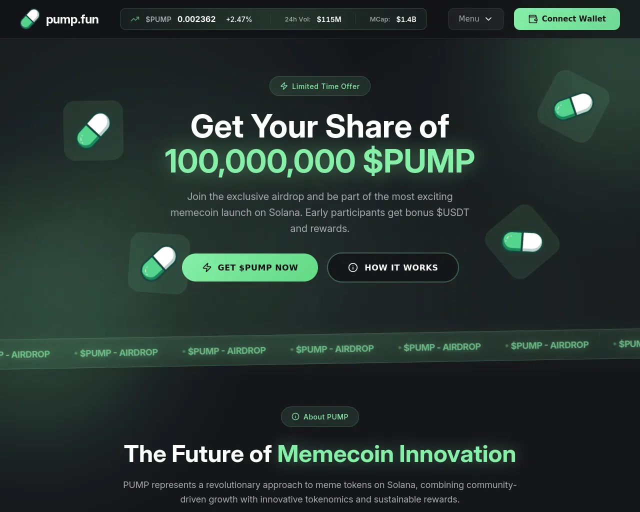 Screenshot of pumpfun-bonus.info