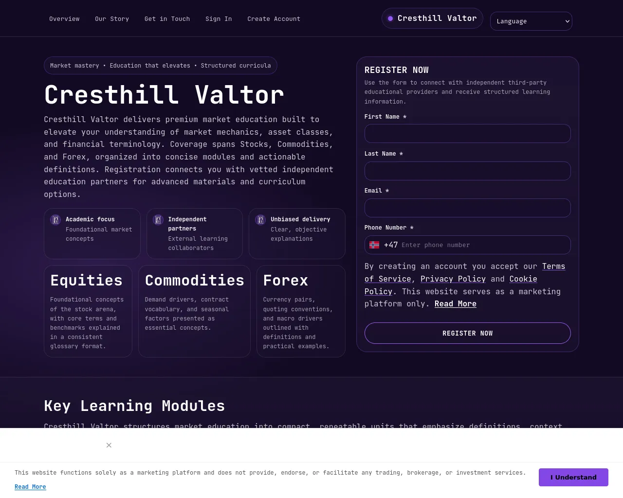 Screenshot of cresthill-valtorapp.com
