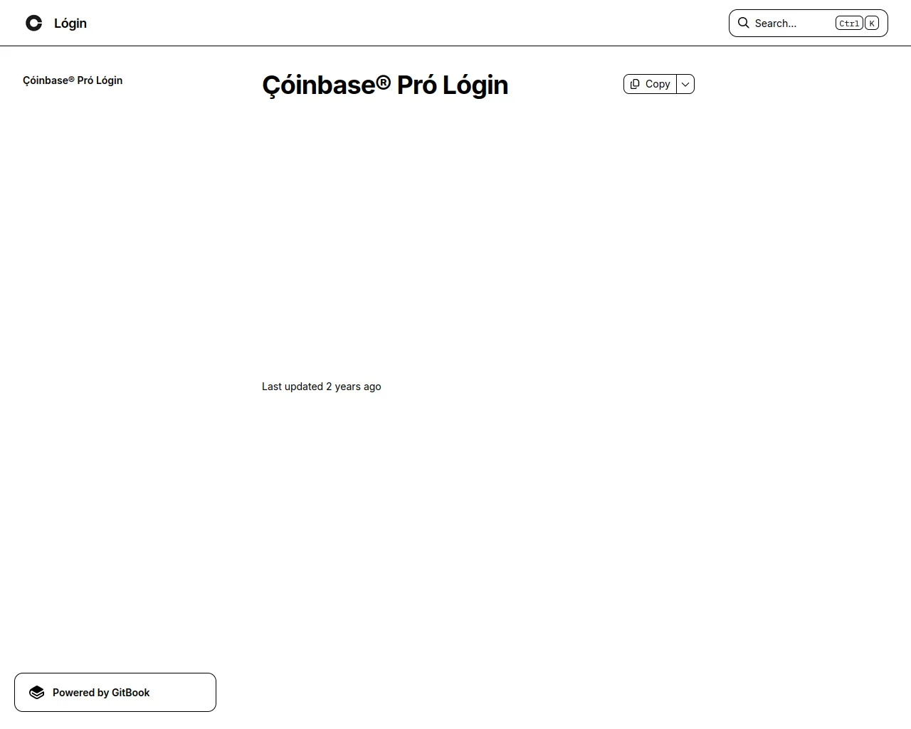 Screenshot of coinbaseprologinnn.gitbook.io