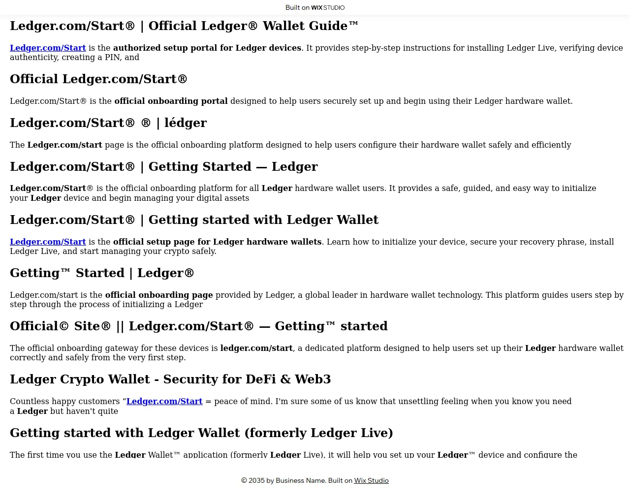 Screenshot of getstarrting.wixstudio.com