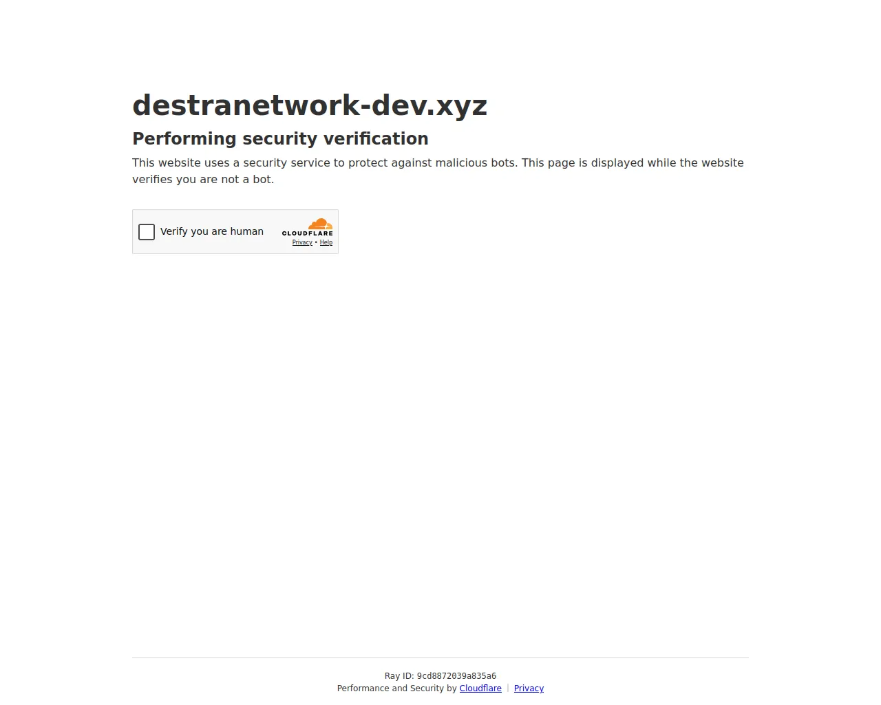 Screenshot of destranetwork-dev.xyz