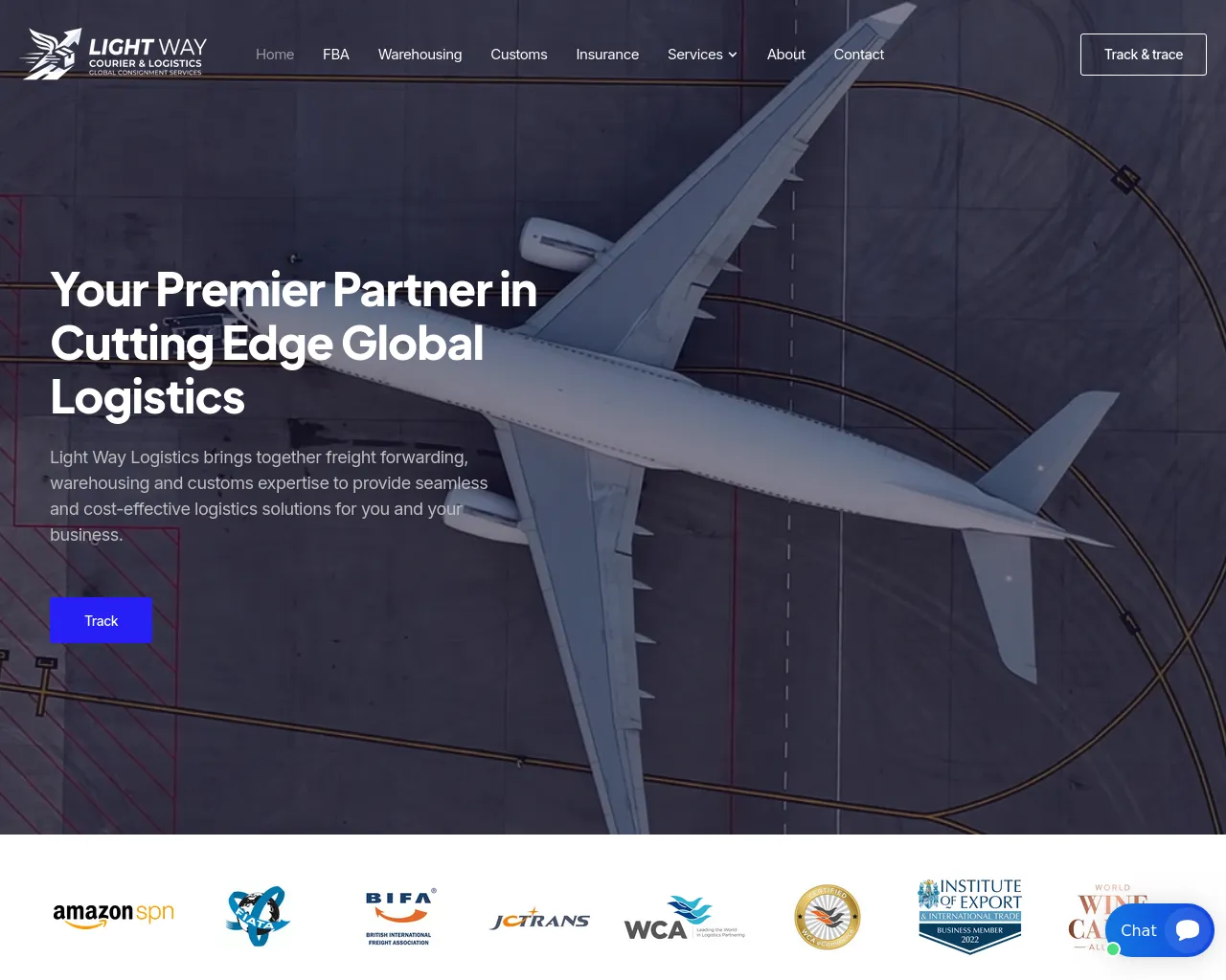 Screenshot of lightwaylogistics.live
