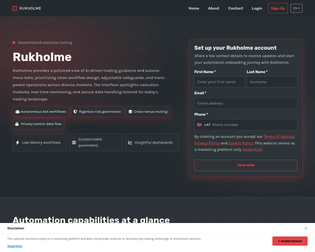 Screenshot of rukholme.shop
