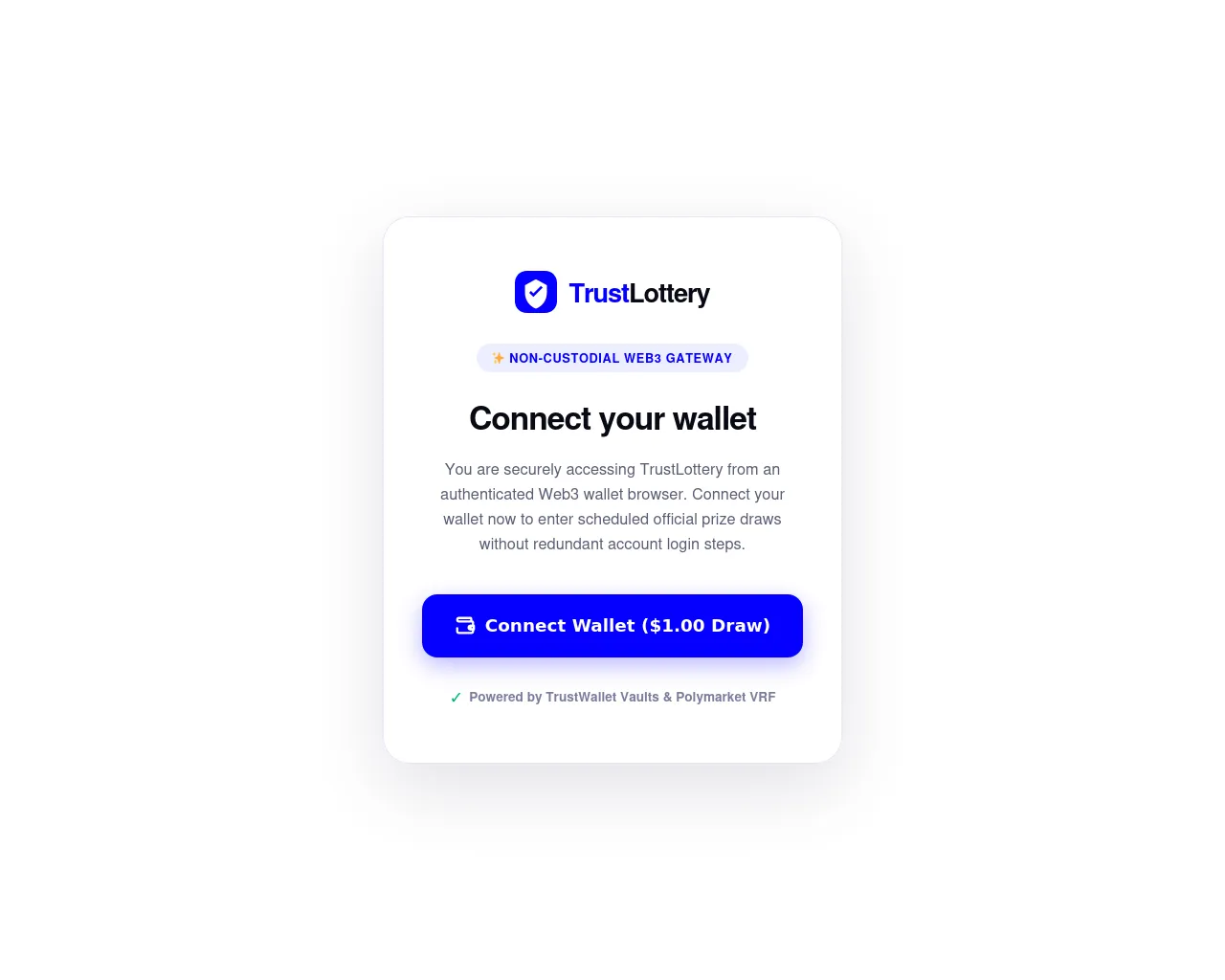 Screenshot of trustlottery.cfd