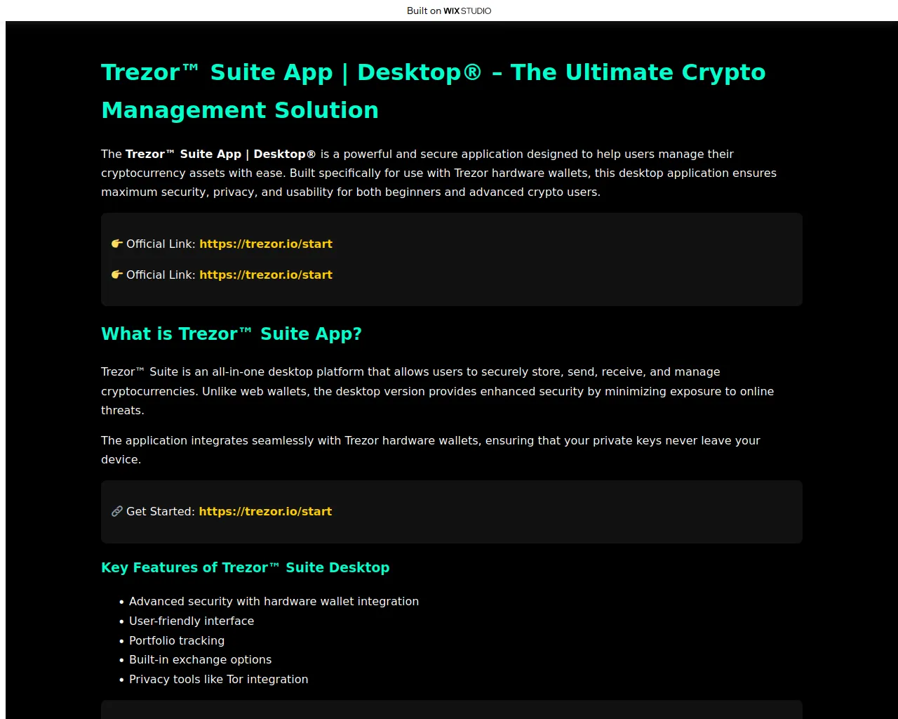 Screenshot of homesuiteapps.wixstudio.com
