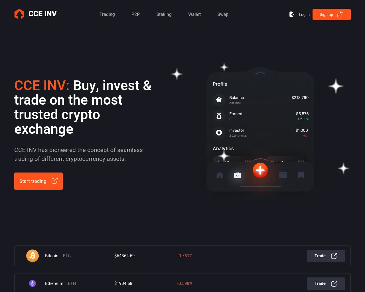 Screenshot of cce-inv.com