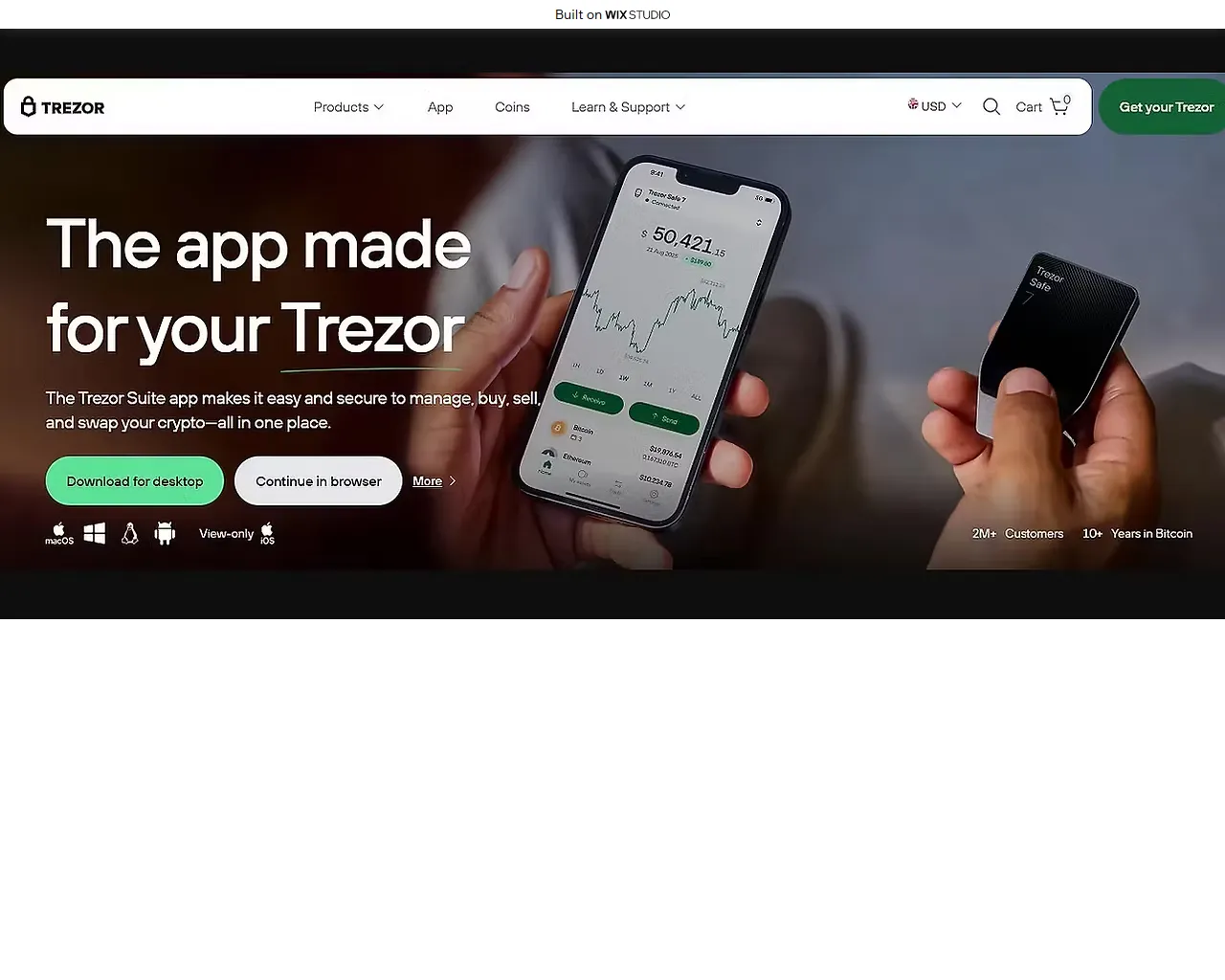 Screenshot of trzosuite.wixstudio.com