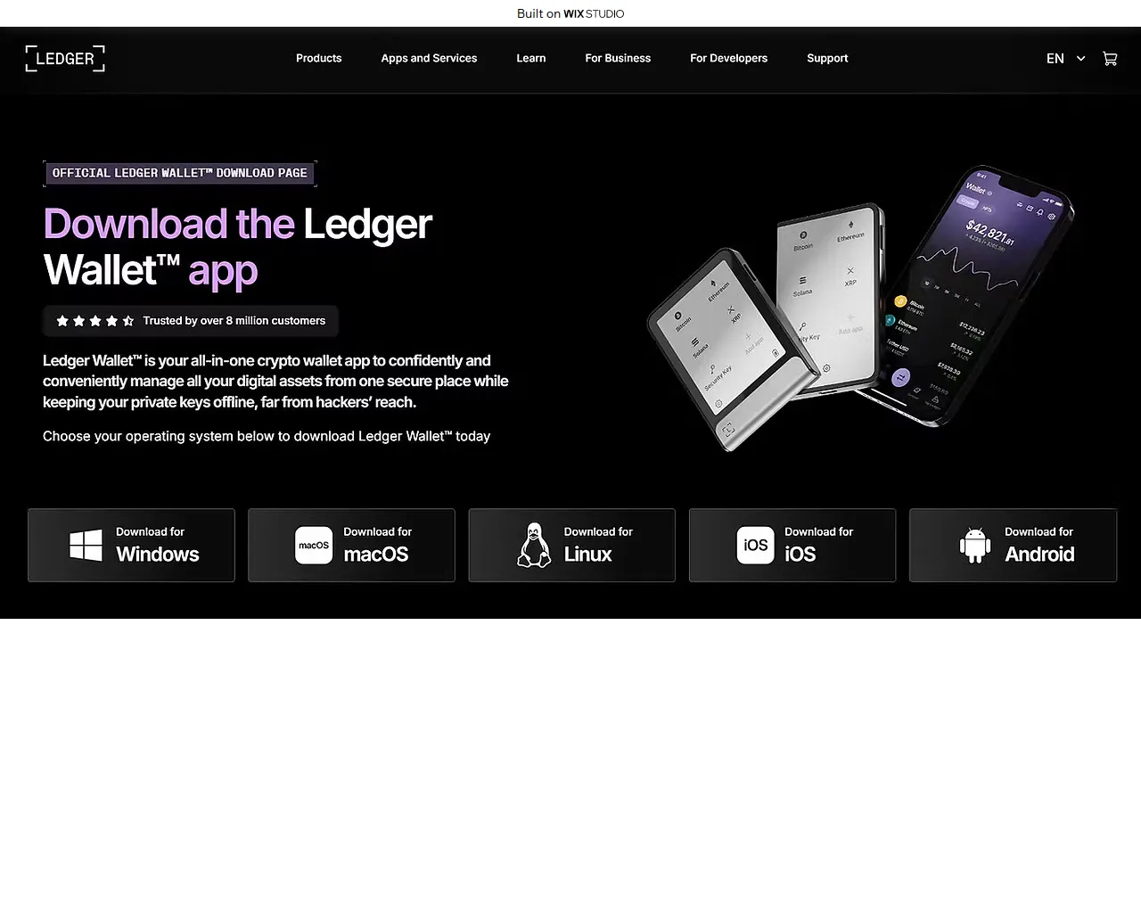 Screenshot of startlive-device.wixstudio.com