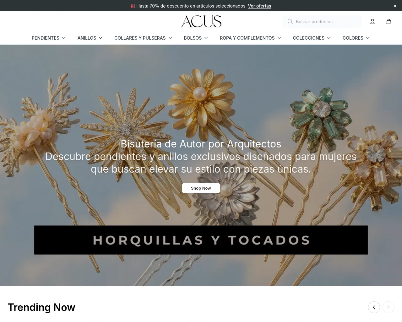 Screenshot of acuscollection.shop