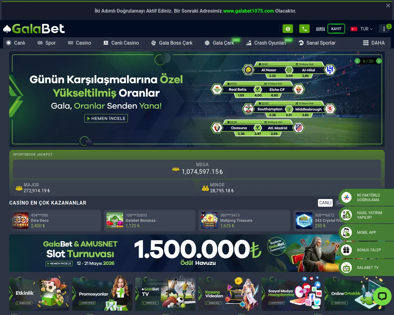 Screenshot of m.galabetl075.com