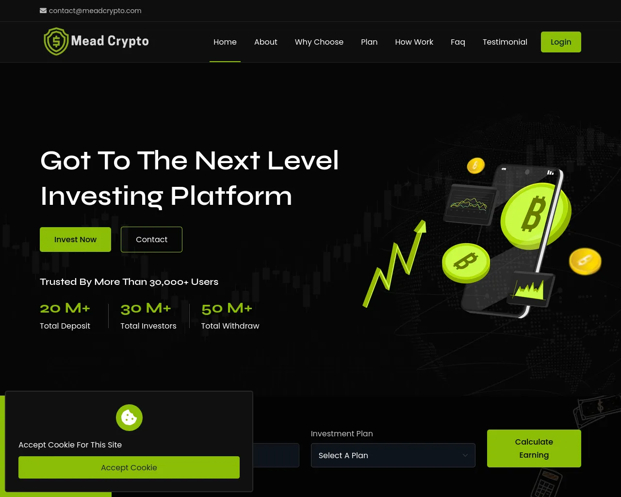 Screenshot of meadcrypto.com