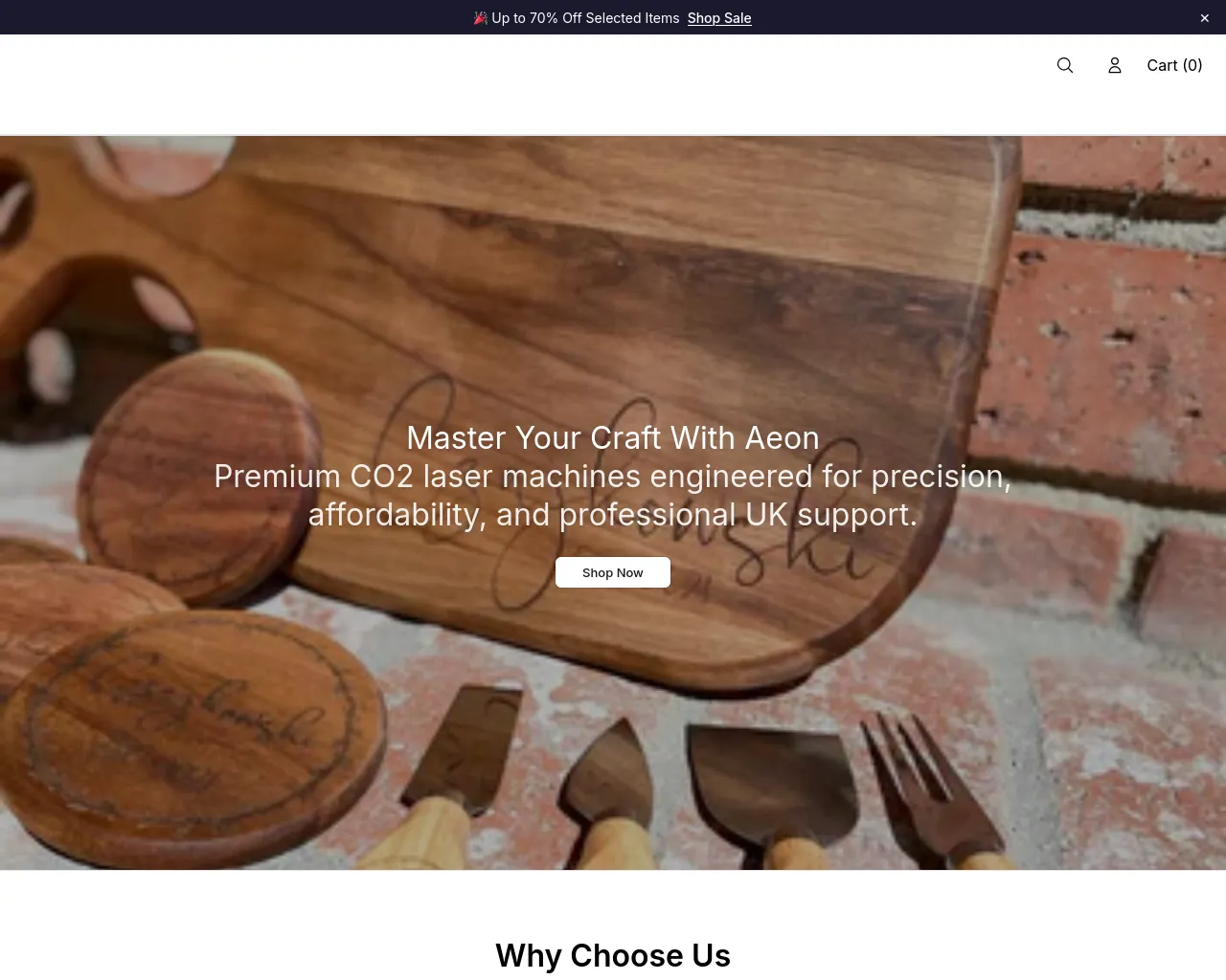Screenshot of aeonlaserpro.shop