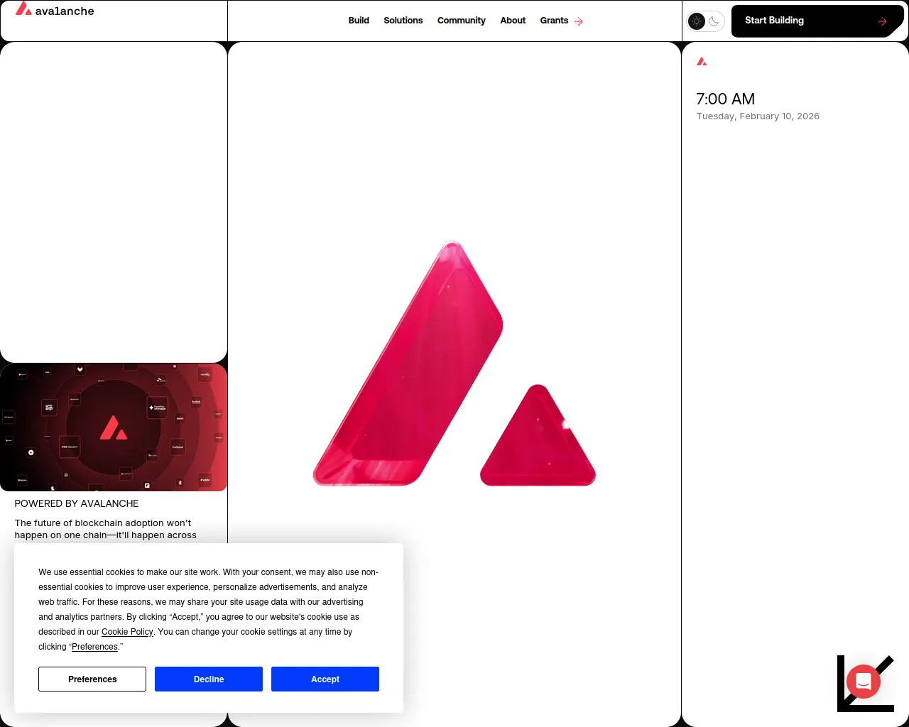 Screenshot of dashboard-avax.com