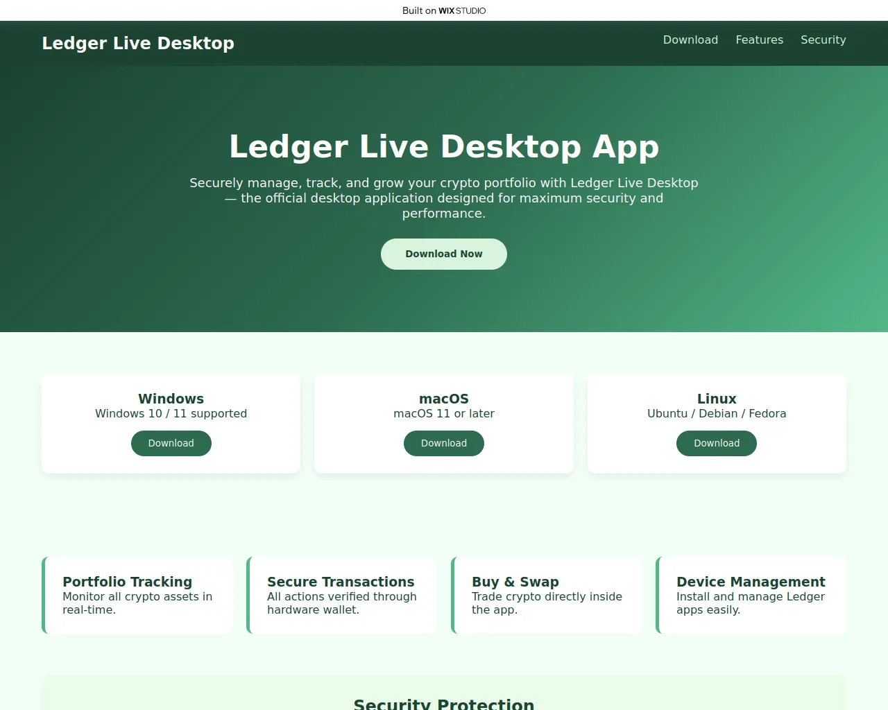 Screenshot of desktop-us-ledgre.wixstudio.com