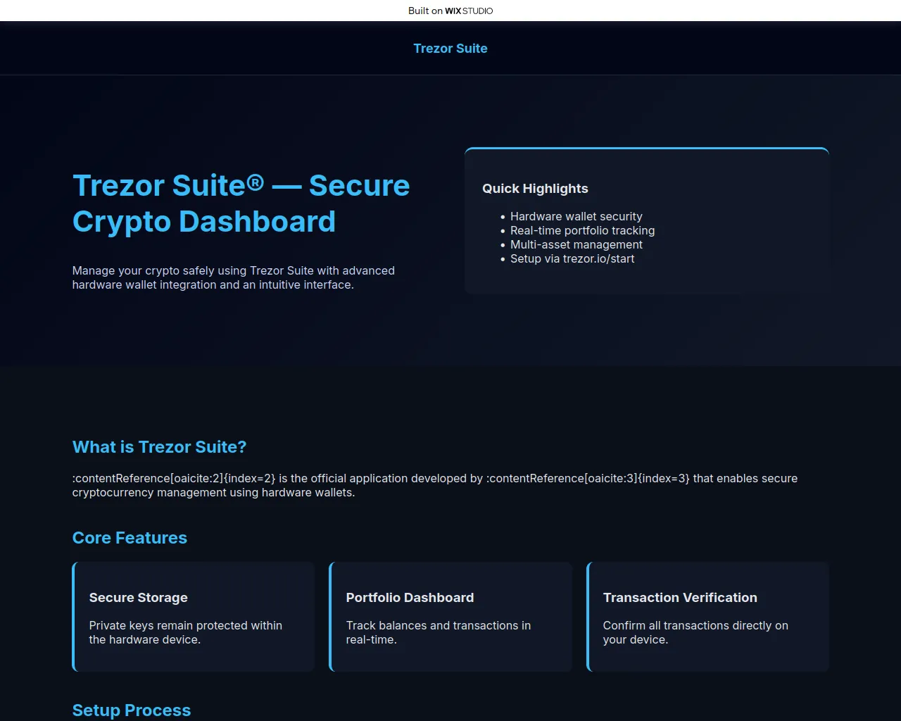 Screenshot of appsuiteio.wixstudio.com