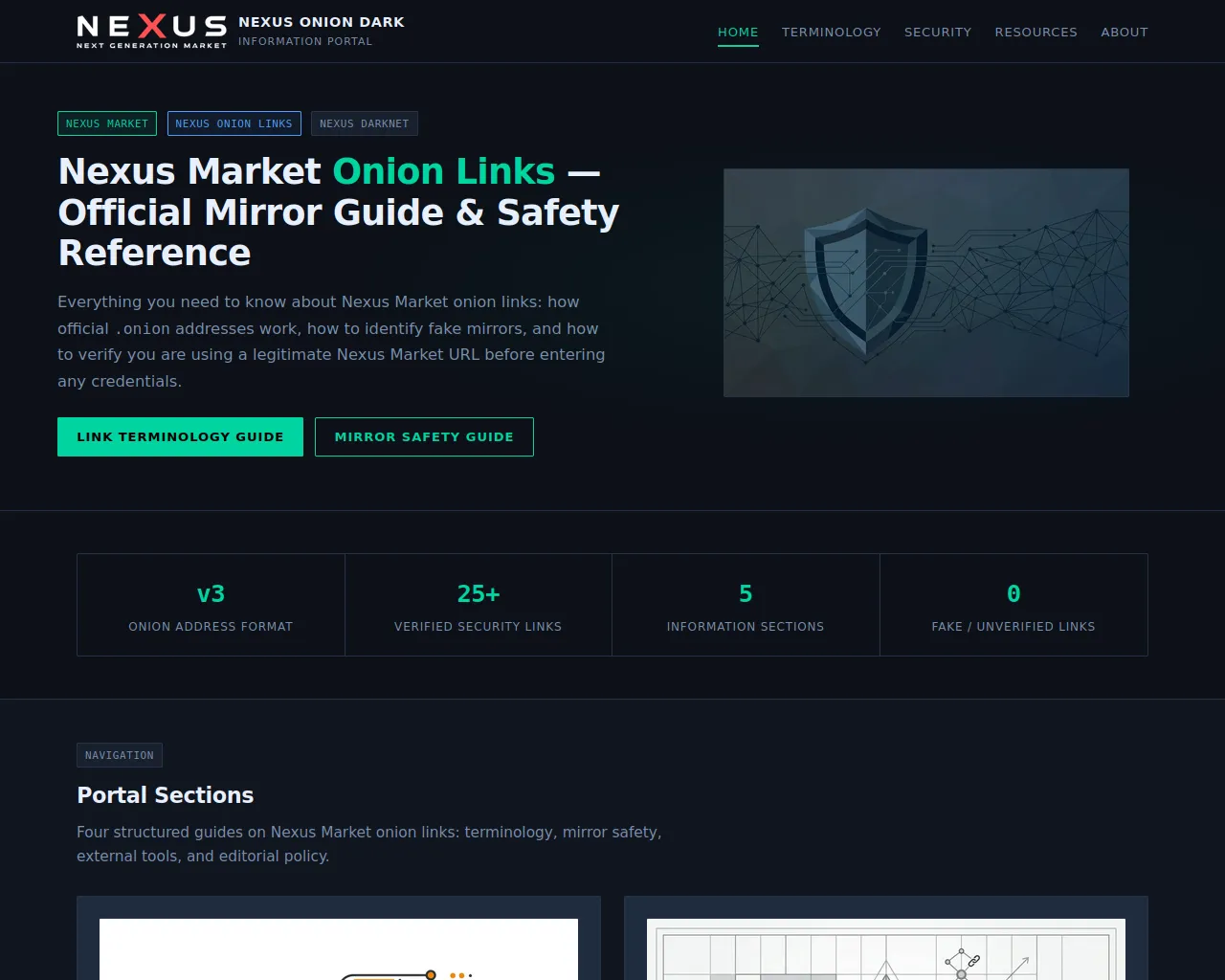 Screenshot of nexusoniondark.info