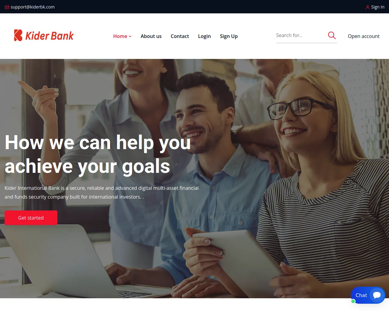 Screenshot of kiderbk.com