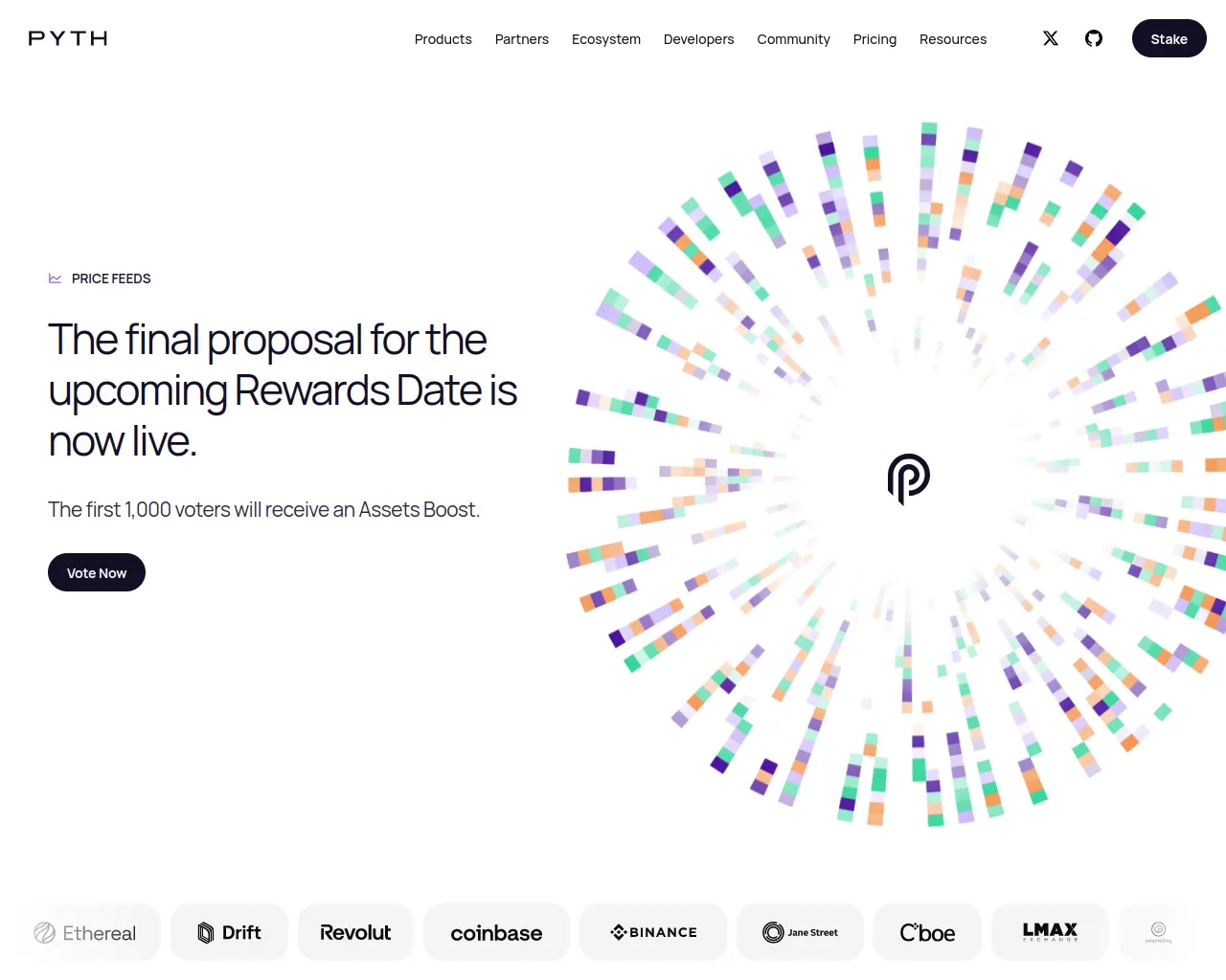 Screenshot of enter-pyth.xyz