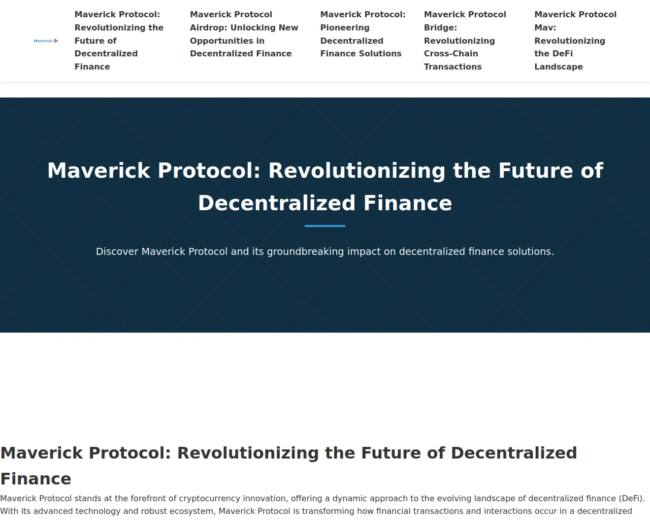 Screenshot of v3-mav.org