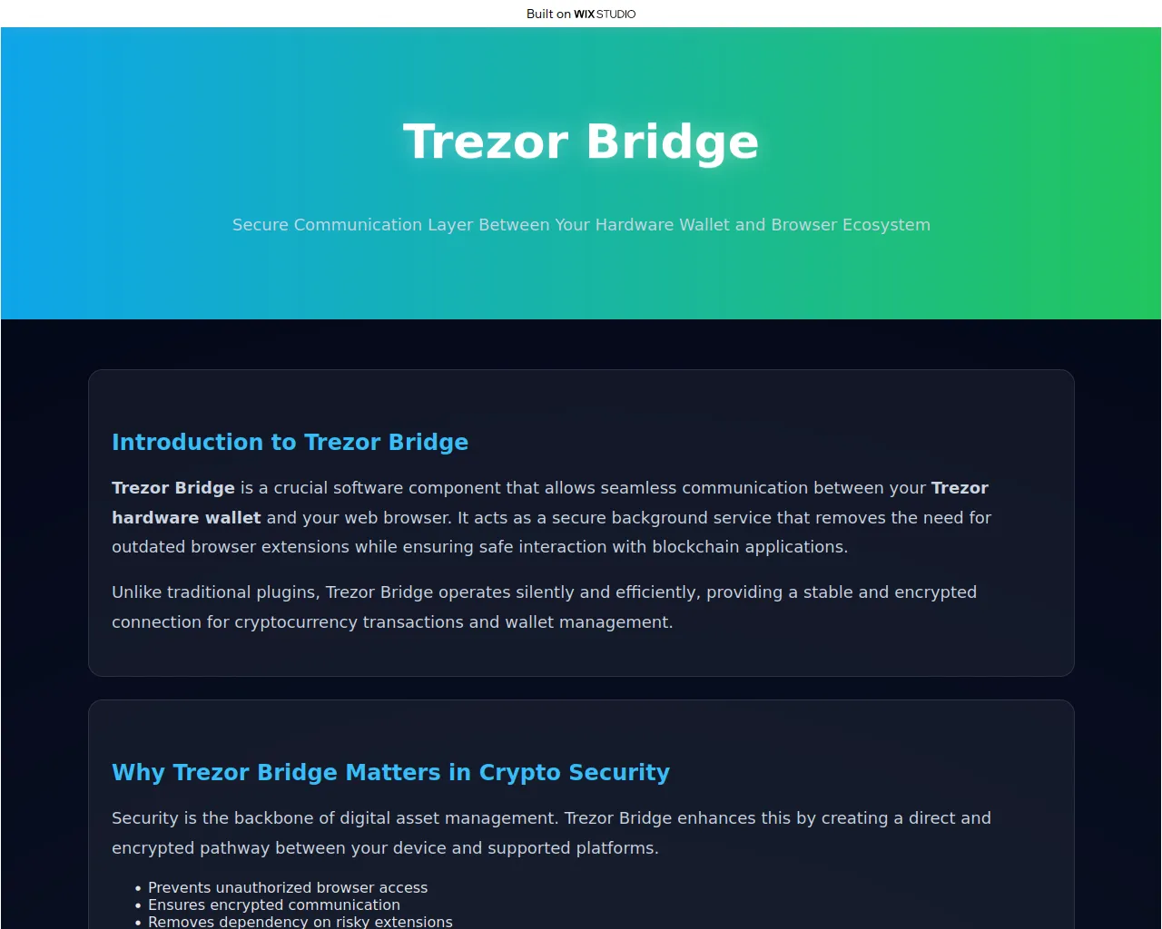 Screenshot of new-bridge-trezio.wixstudio.com