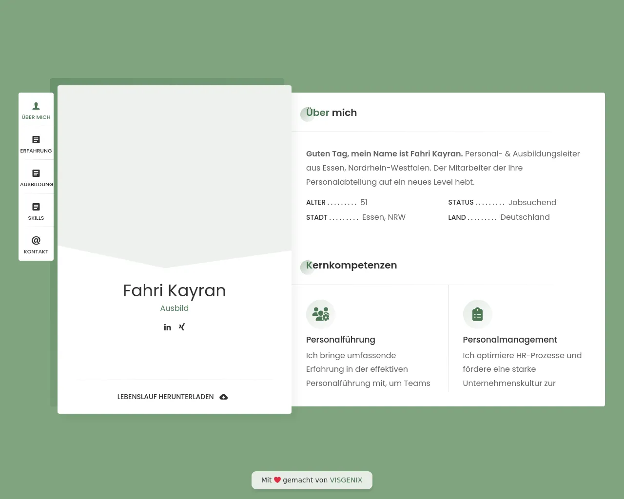 Screenshot of fahri-kayran.de