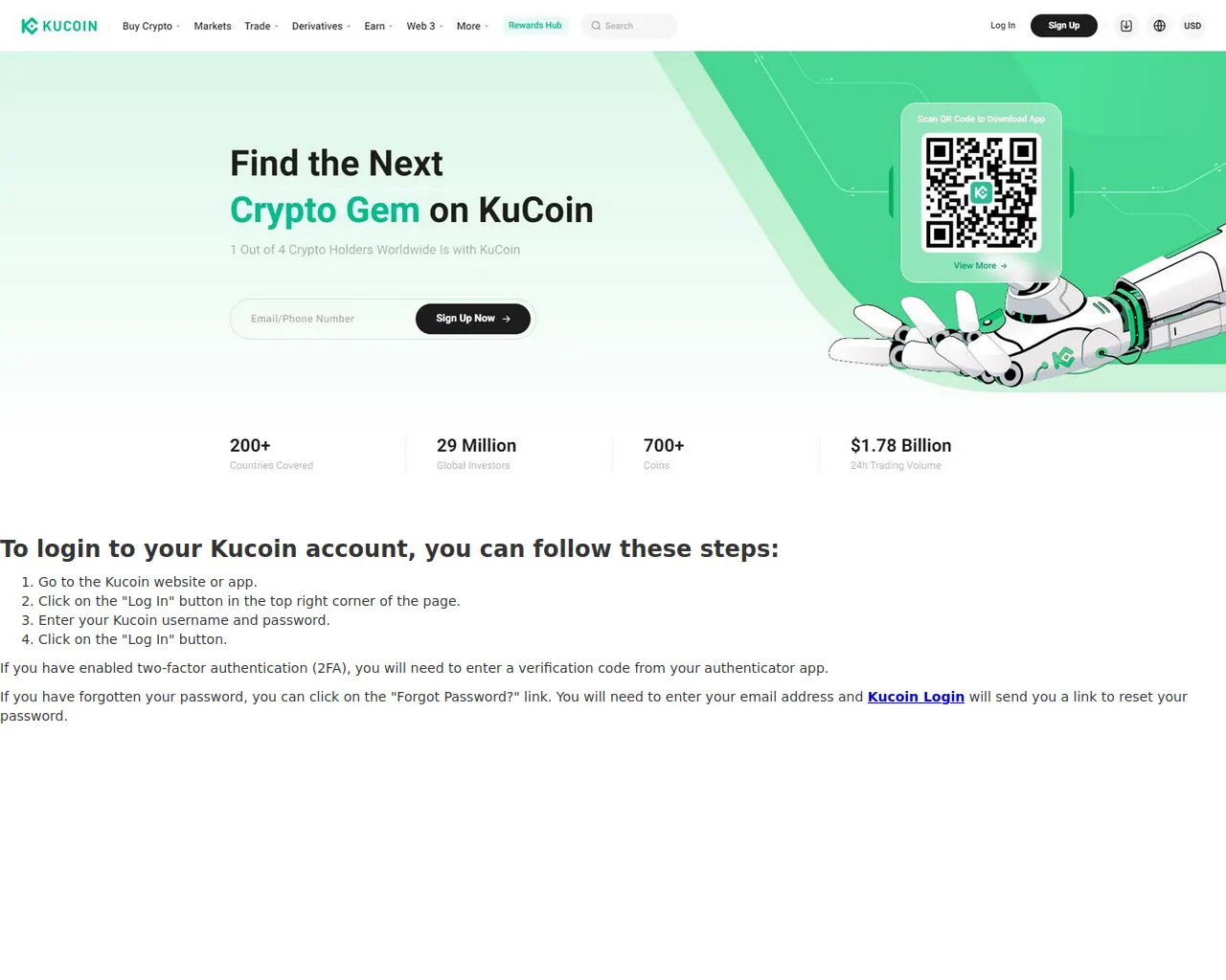 Screenshot of kucfinulogin.webflow.io